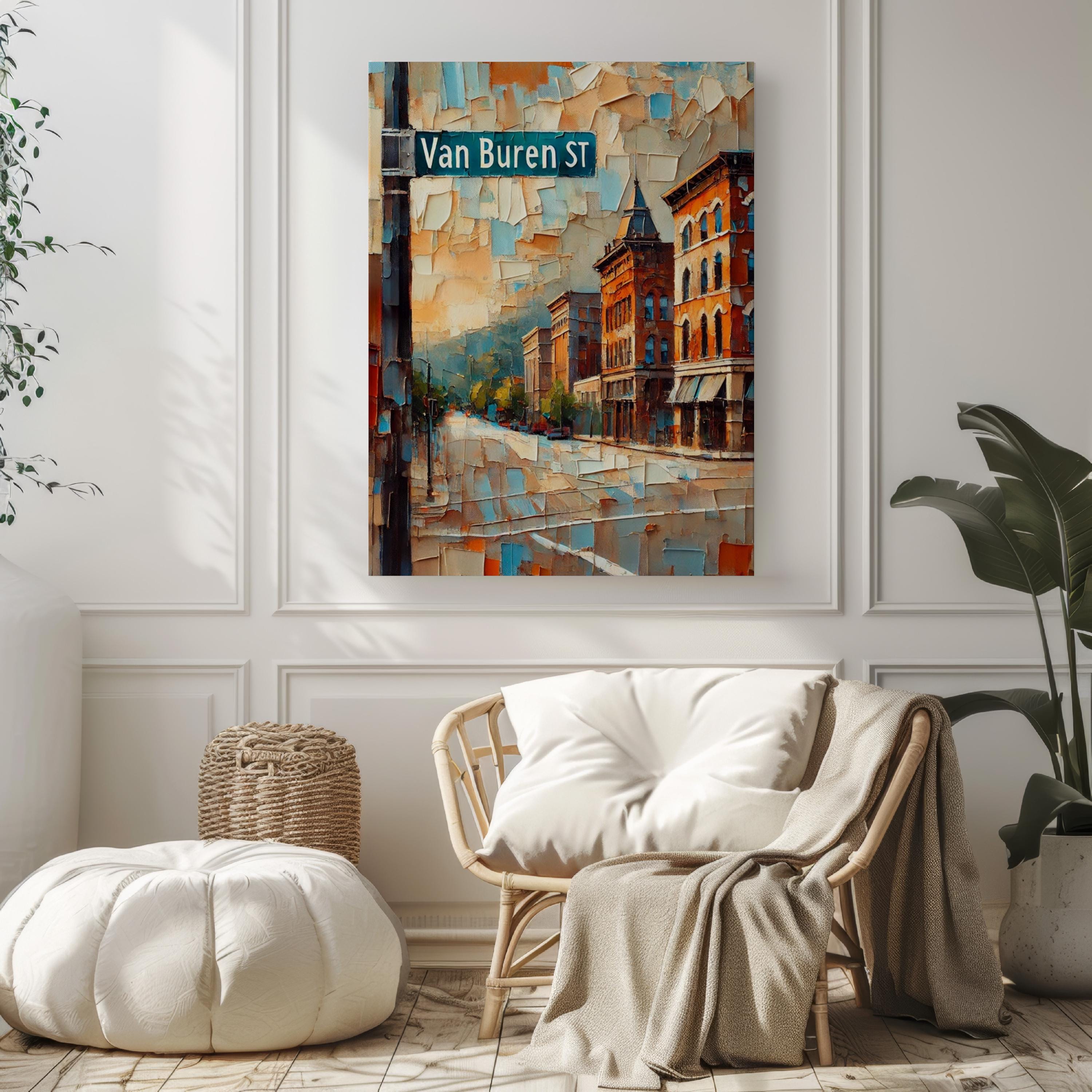 Van Buren Street Wall Art, Little Rock Print, Arkansas Art, “City” Gift, Travel Souvenir, Travel Poster,  “State” Art, PERSONALIZED GIFT