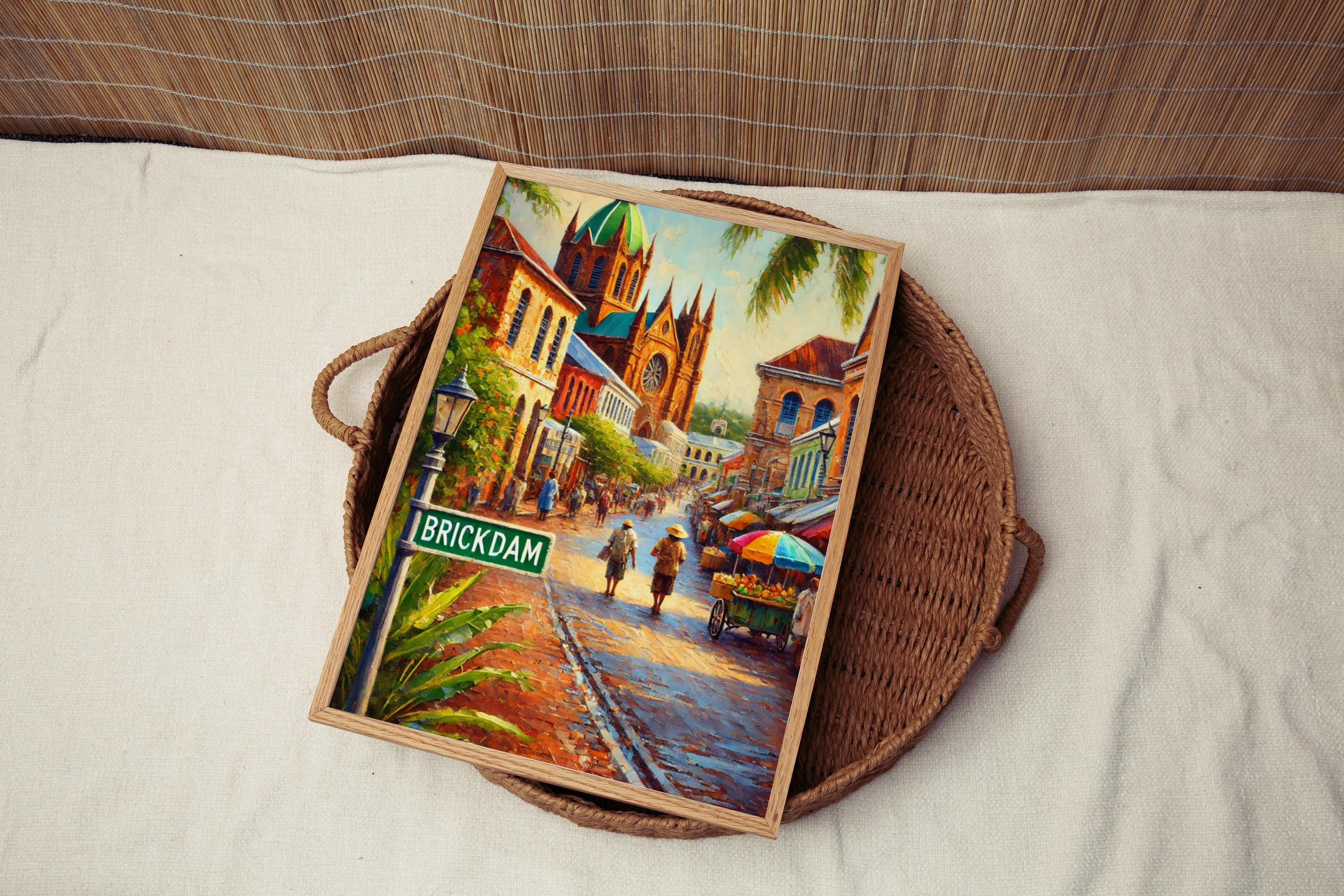 Brickdam Print - Georgetown, Guyana