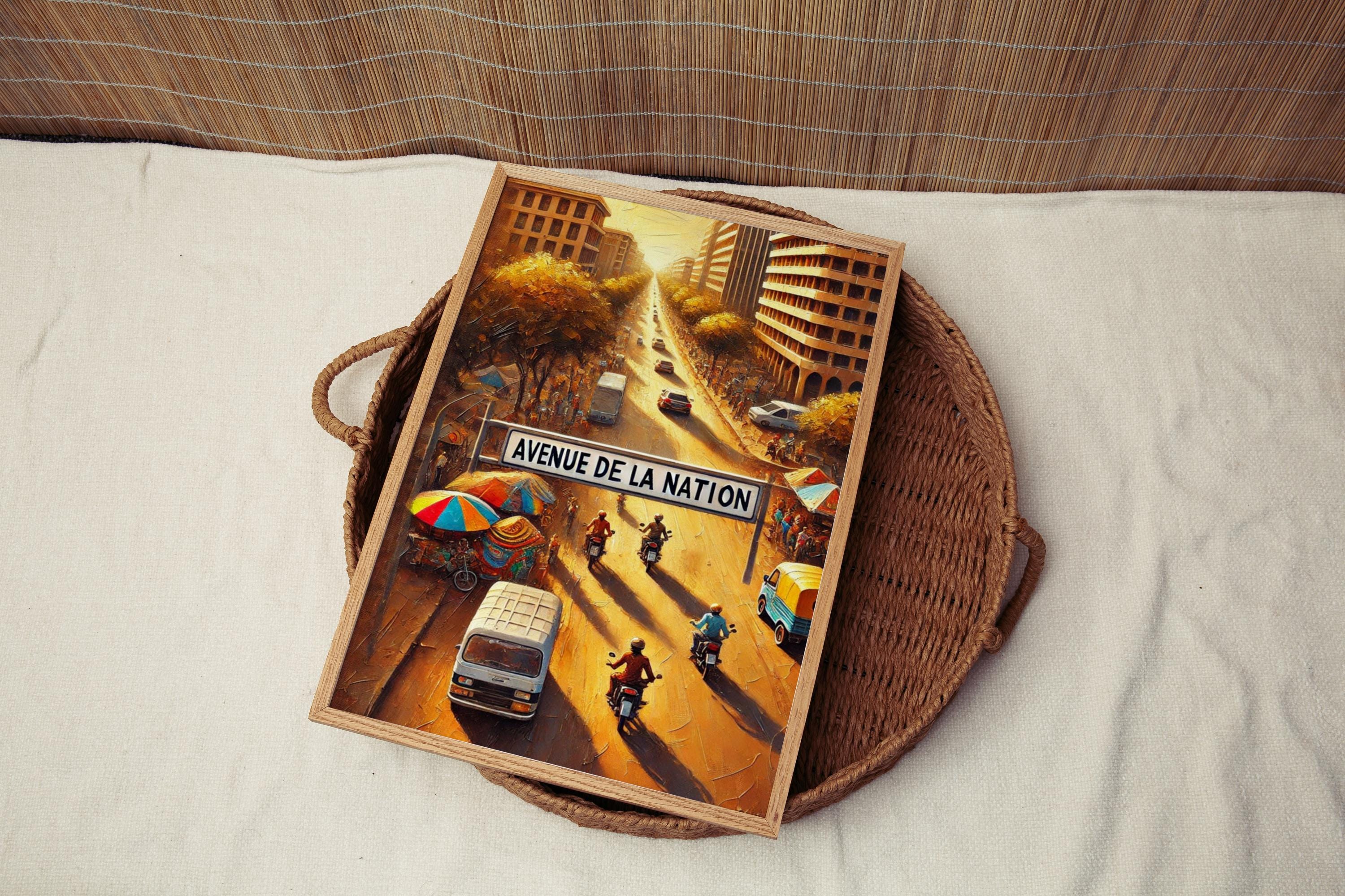 Avenue De La Nation Print - Ouagadougou, Burkina Faso