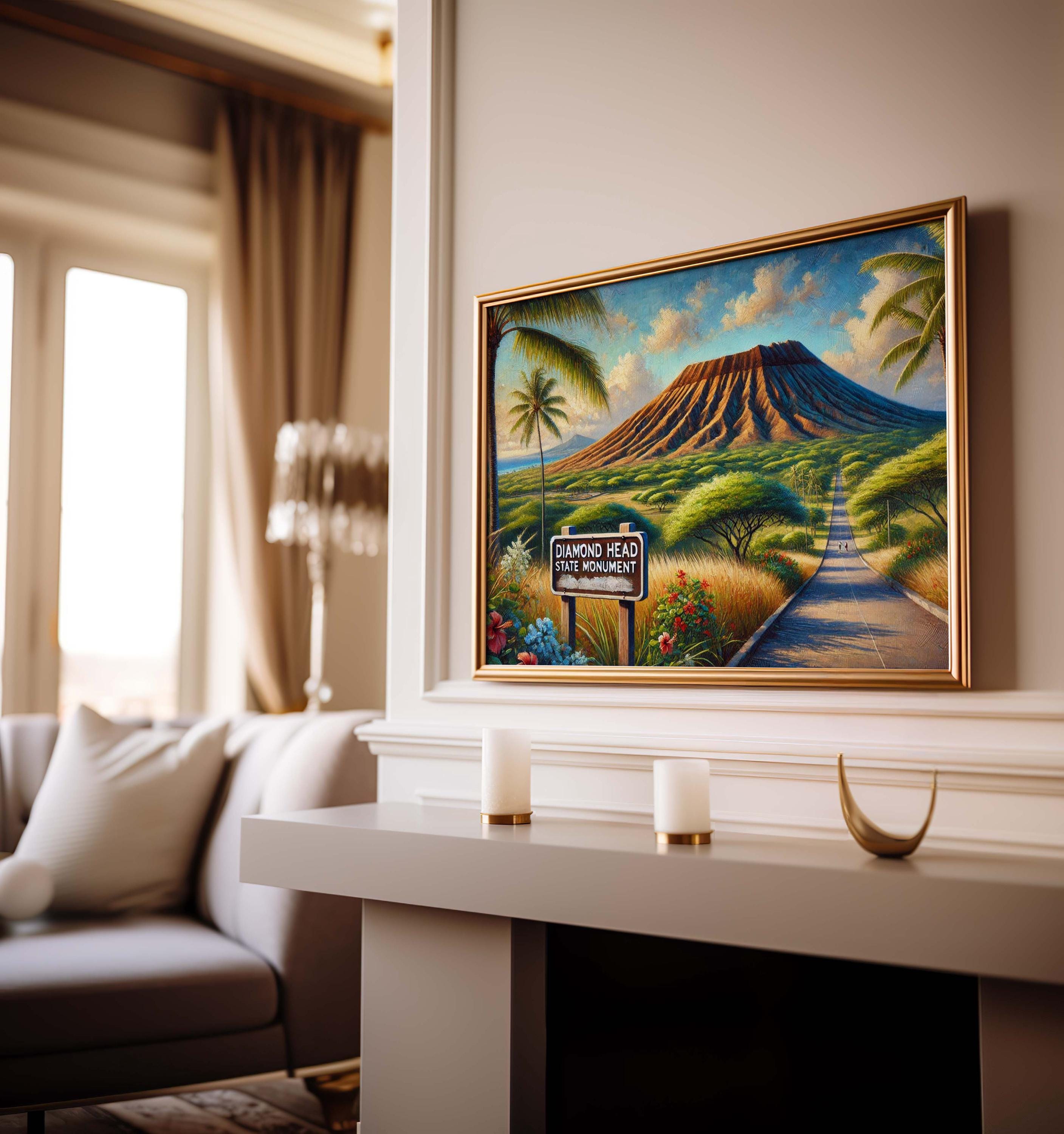 Diamond Head State Monument Poster - Hawaii, USA