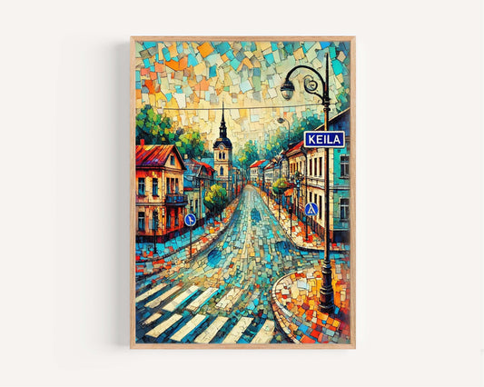 Keila Art Print - Estonia City Travel Poster, European Wall Art, Housewarming Gift, Keila Wall Decor, Estonia Artwork, Travel Print