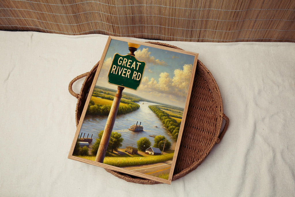 Great River Road Print - Mississippi River, USA