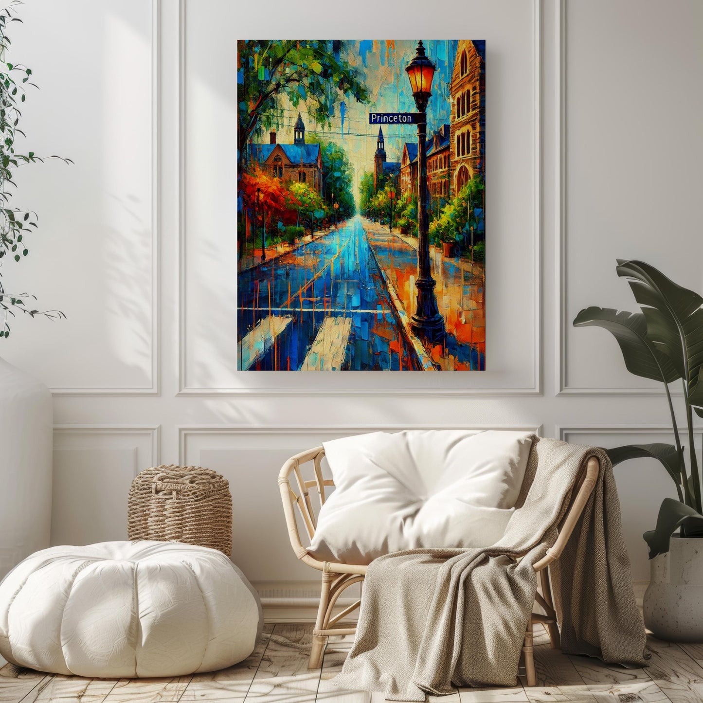 Print Princeton Wall Art - New Jersey Travel Poster, American Decor, Housewarming Gift, Princeton Print, NJ Art, Unique Travel Print
