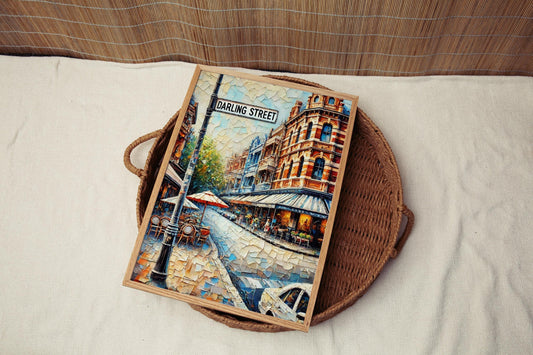 Australian Darling St Wall Art Print, Sydney Travel Poster, Modern Australian Decor, Housewarming Gift, Coastal Cityscape, Aussie Wall Decor