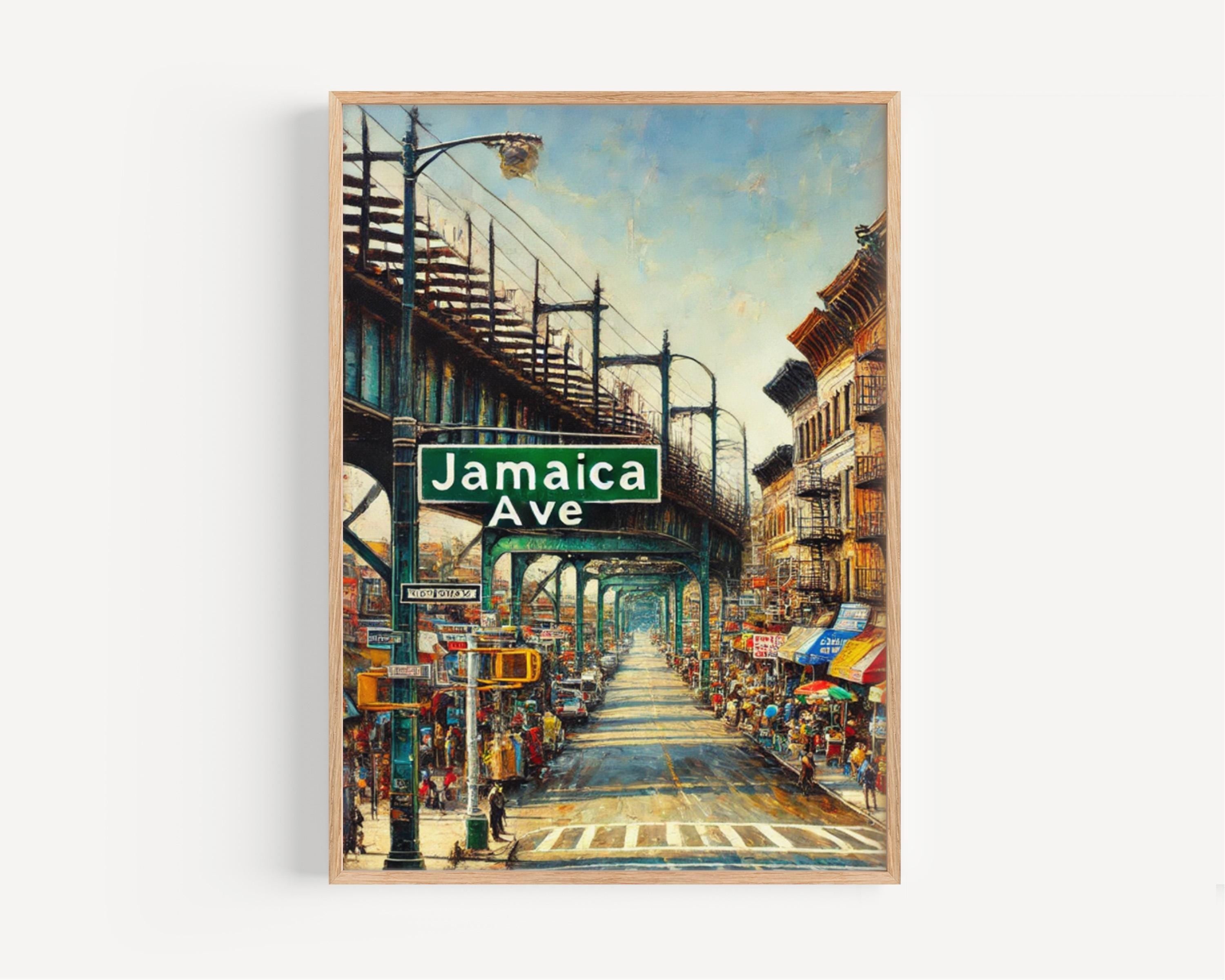 Jamaica Avenue Print: Queens, NYC Street Sign Art
