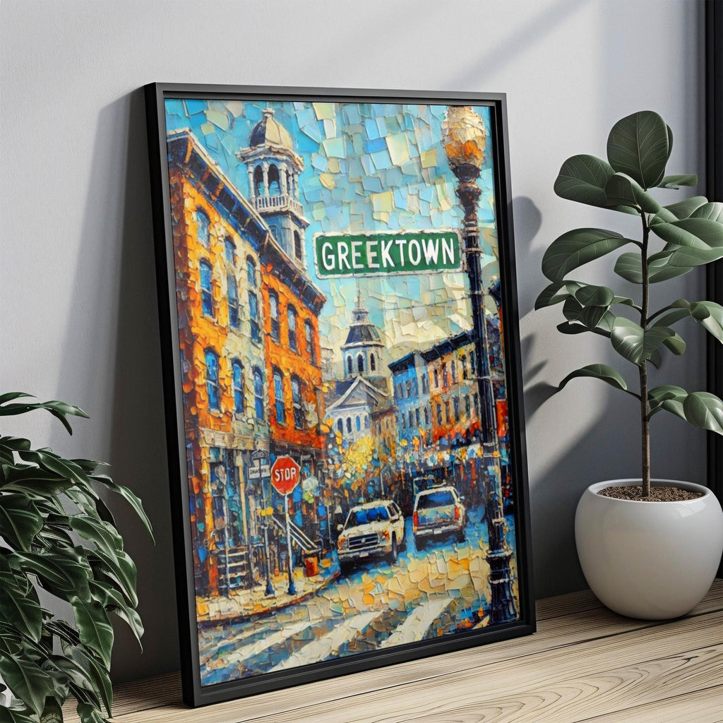 Greektown Poster - Baltimore, Maryland, USA