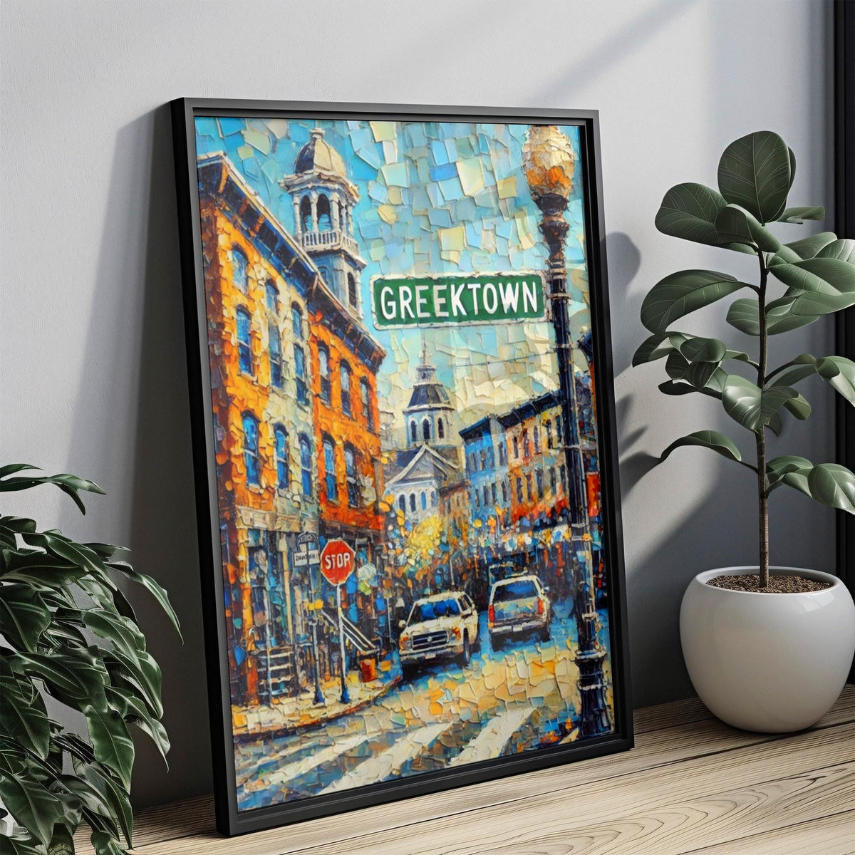 Greektown Poster - Baltimore, Maryland, USA