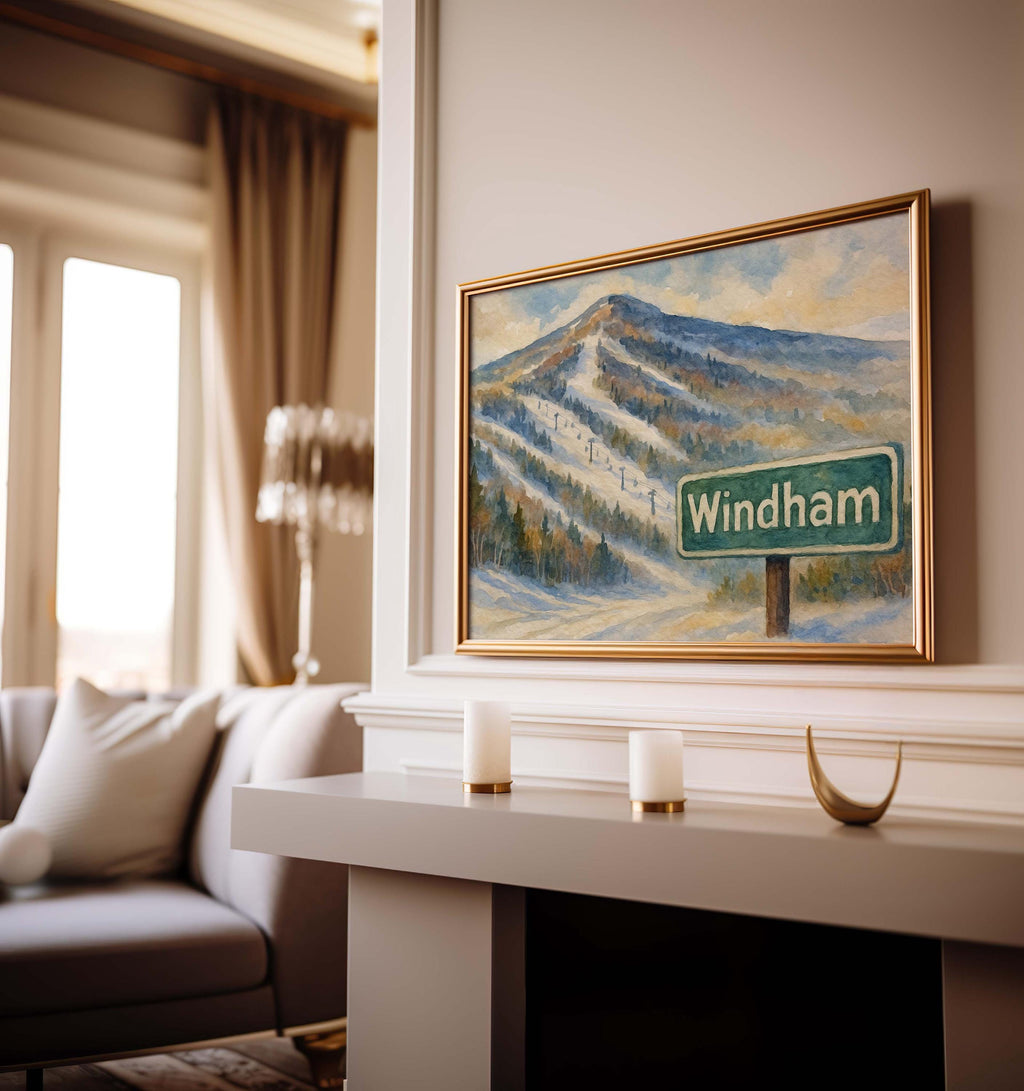 Windham Ski Resort Print - Windham, New York, USA