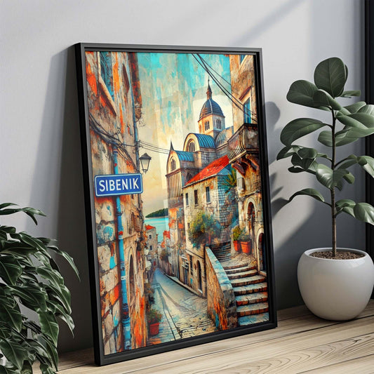 Sibenik Art Print - Croatian City Wall Art, Travel Poster, Europe Home Decor, Sibenik Gift, Housewarming & Vacation Memory Keepsake