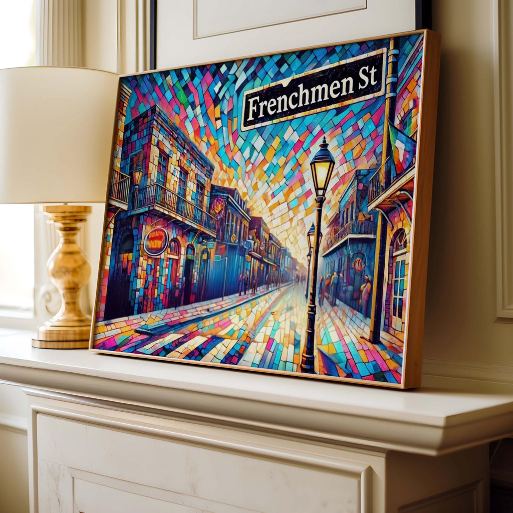 Frenchmen St Print - New Orleans, Louisiana, USA