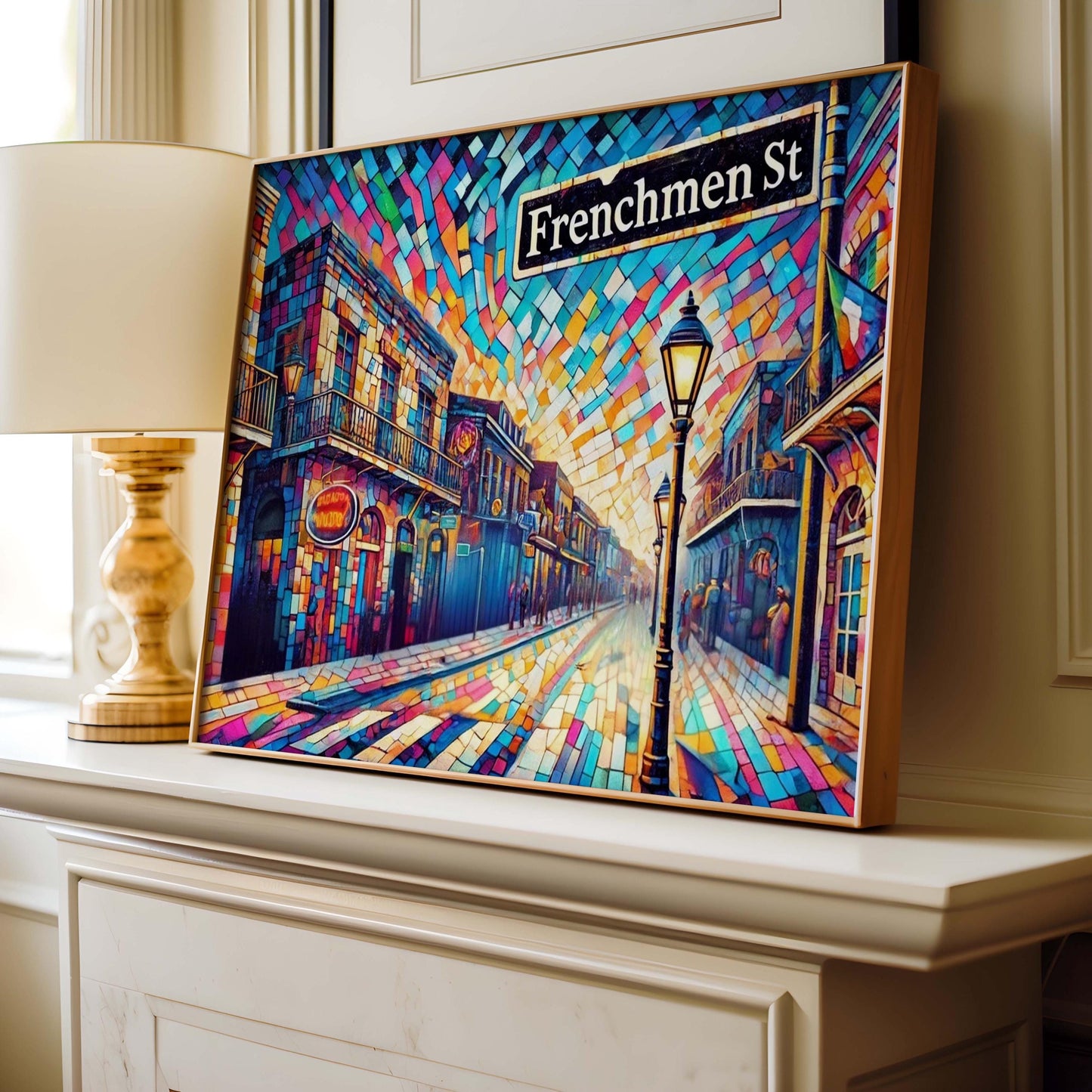 Frenchmen St Print - New Orleans Wall Art, Louisiana Travel Poster, Frenchmen Street Decor, Housewarming Gift, LA Cityscape Artwork