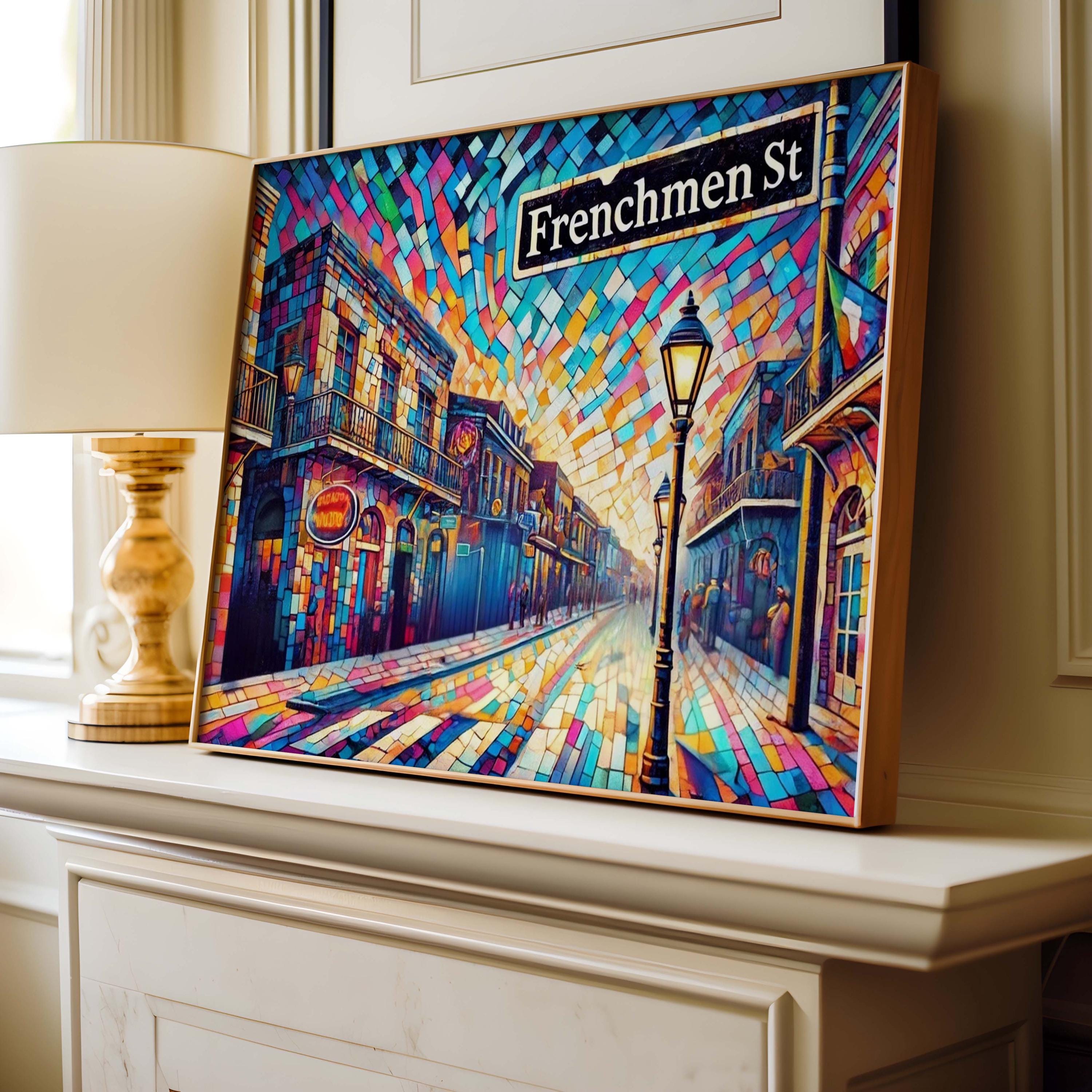Frenchmen St Print - New Orleans, Louisiana, USA