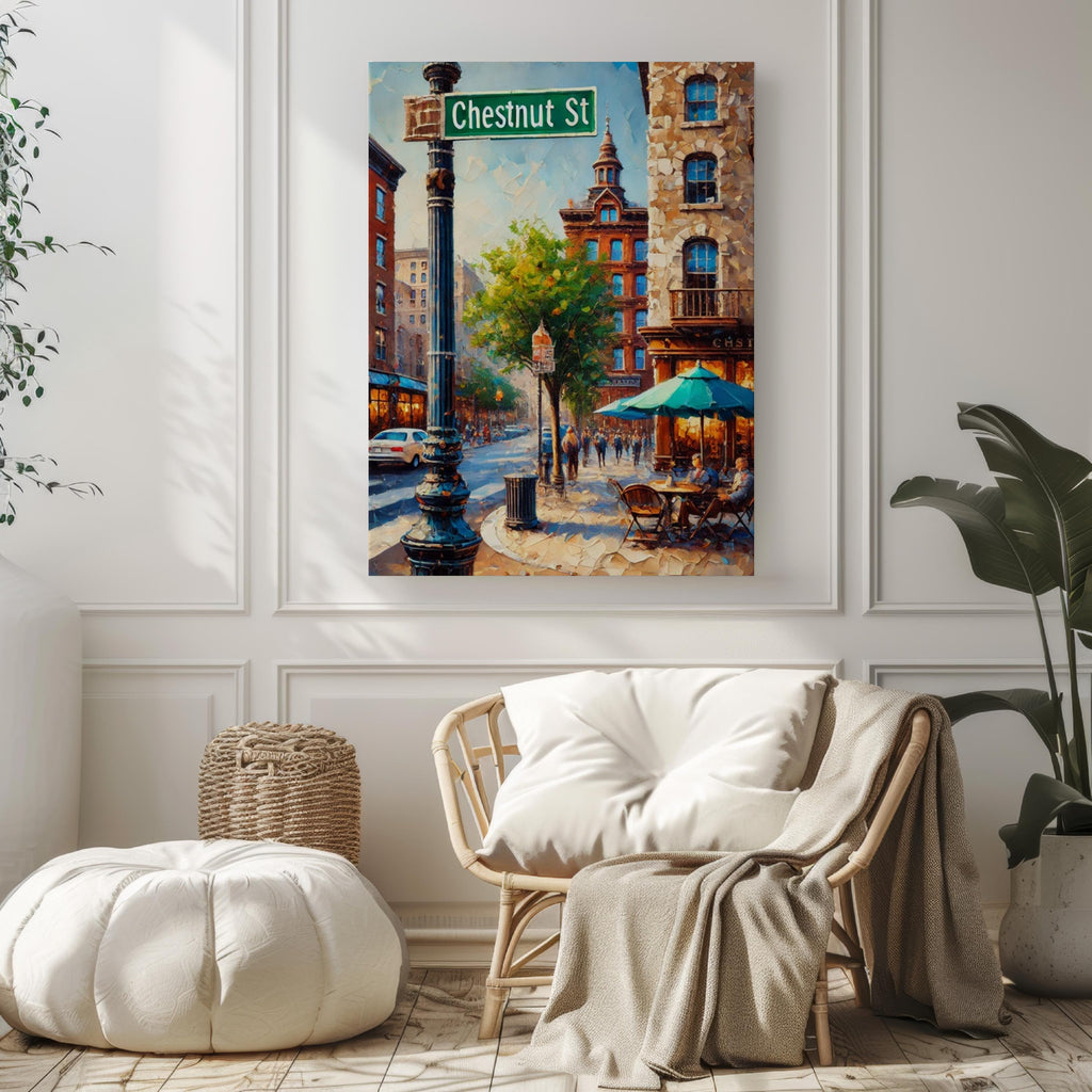 Chestnut Street Poster - Philadelphia, Pennsylvania, USA
