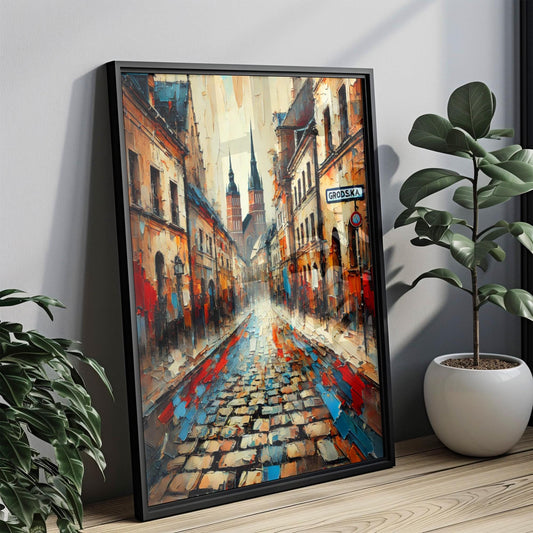 Grodska Street Wall Art, Kraków Print, Poland Art, “City” Gift, Travel Souvenir, Travel Poster,  “State” Art, PERSONALIZED GIFT
