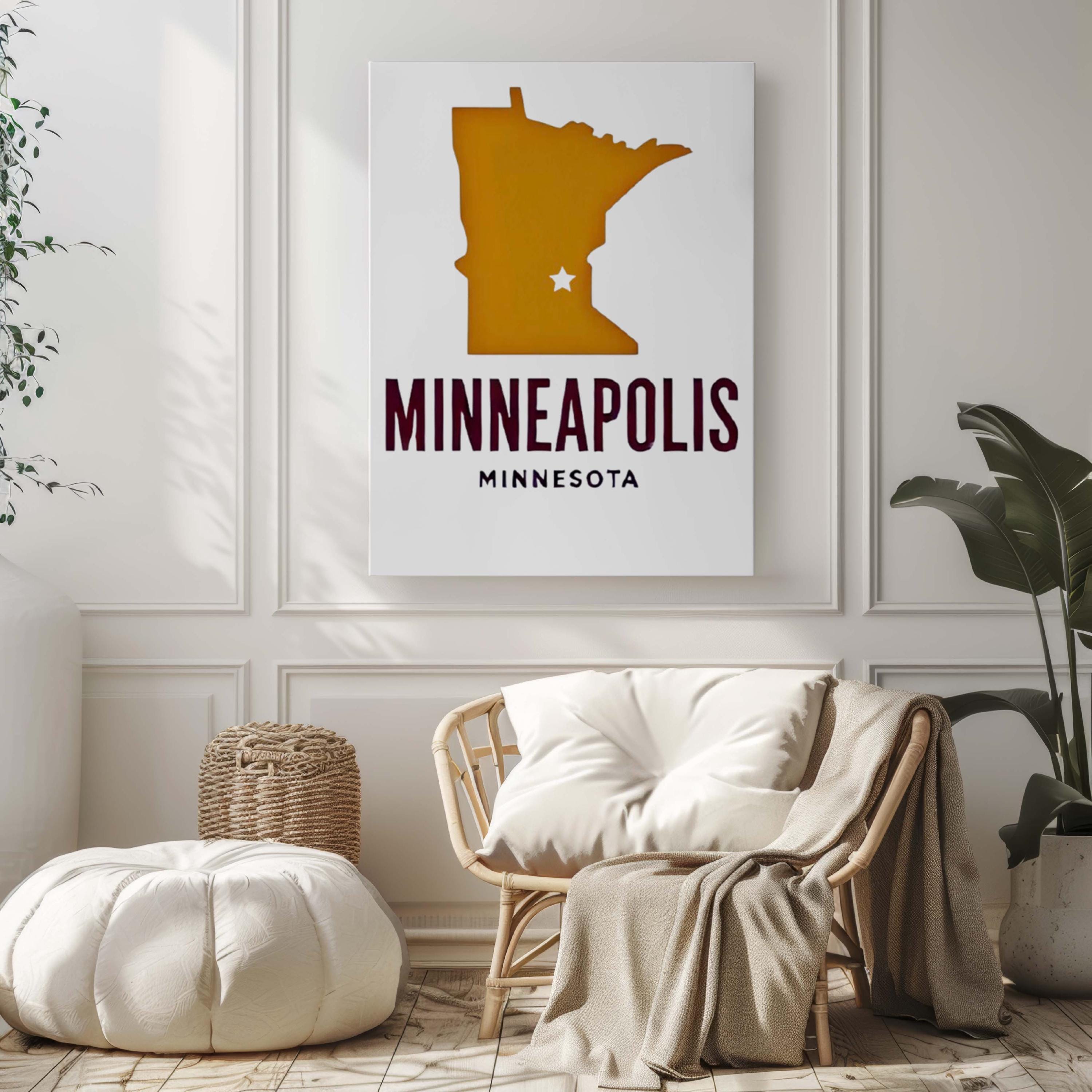 Minneapolis Wall Art, Minneapolis Print, Minnesota Art, Minnesota Gift, Travel Print, Home Decor, Housewarming Gift, College Wall Art, MN