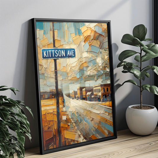 Kittson Avenue Wall Art, Pembina Print, North Dakota Art, “City” Gift, Travel Souvenir, Travel Poster,  “State” Art, PERSONALIZED GIFT