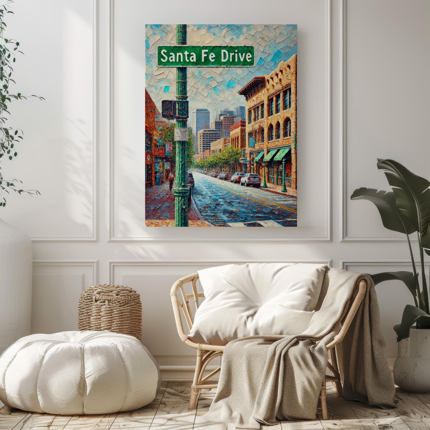 Santa Fe Drive Wall Art, Denver Print, Colorado Art, City Street Sign Poster, Travel Souvenir, Home Decor, Art District Gift, Personalized