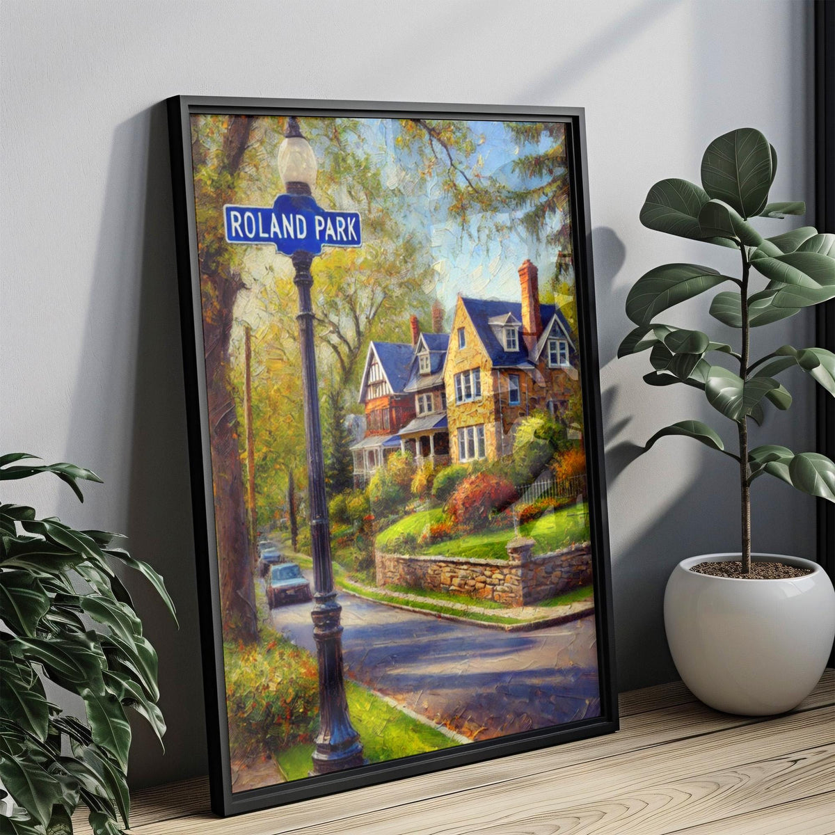 Roland Park Print - Baltimore, Maryland, USA