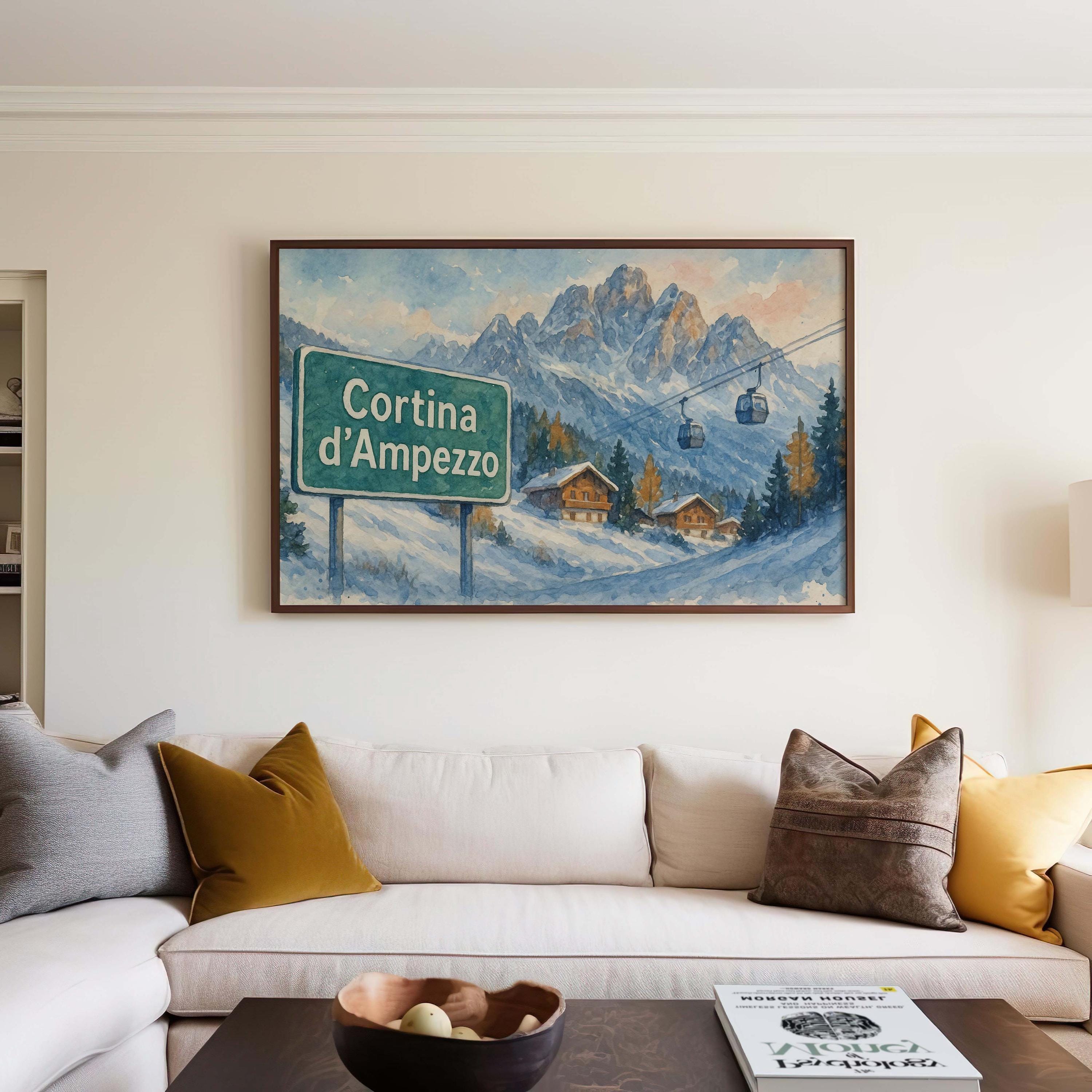 Cortina D'Ampezzo Poster - Cortina D'Ampezzo, Italy