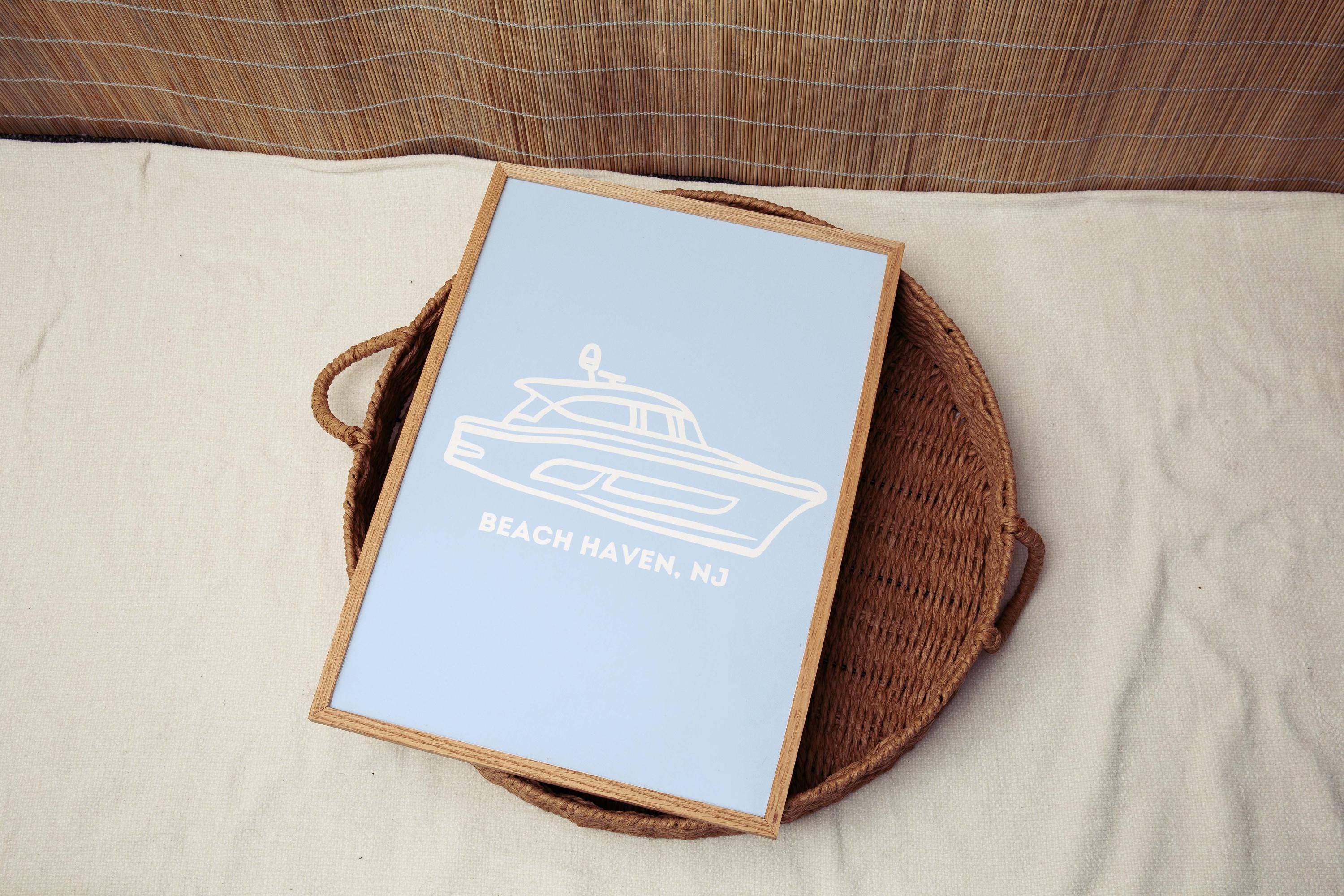 Beach Haven Minimalist Home Office Art Print