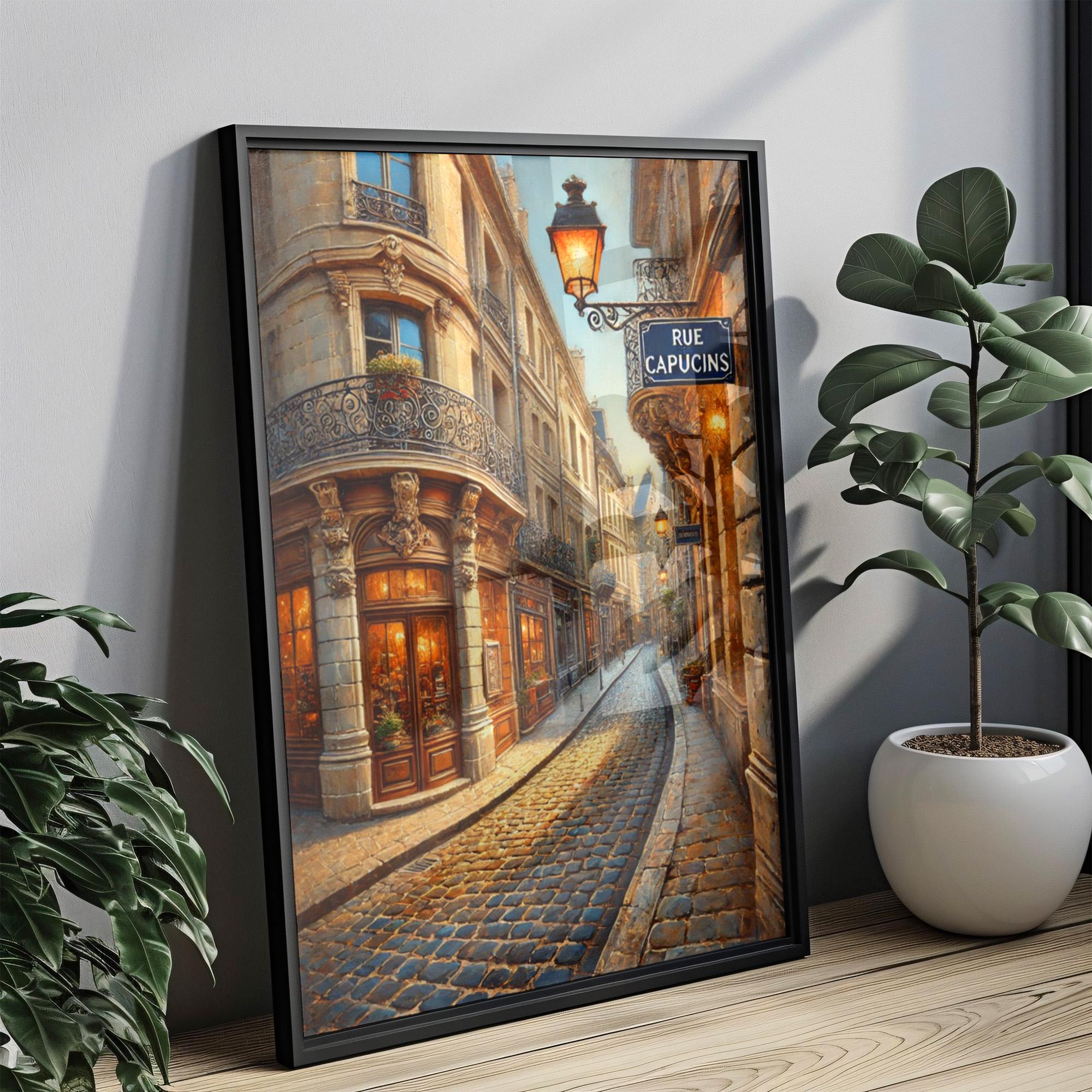 Rue Des Capucins Print - Lyon, France