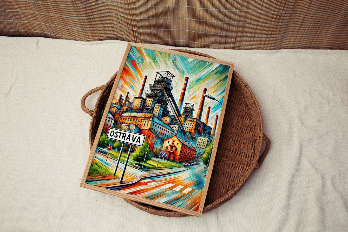 Ostrava Art Print - Czech Republic City Wall Art, Travel Poster, Housewarming Gift, Modern Ostrava Home Decor