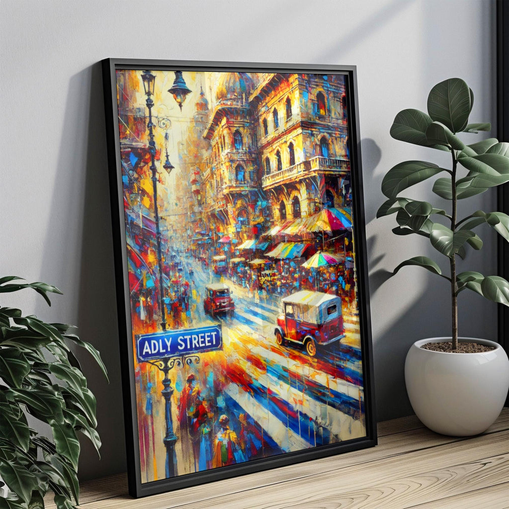 Adly Street Wall Art Cairo Print – Egypt Travel Poster, Adly St Artwork, Housewarming Gift, Egypt Decor, Travel Wall Art, Egypt Art Print