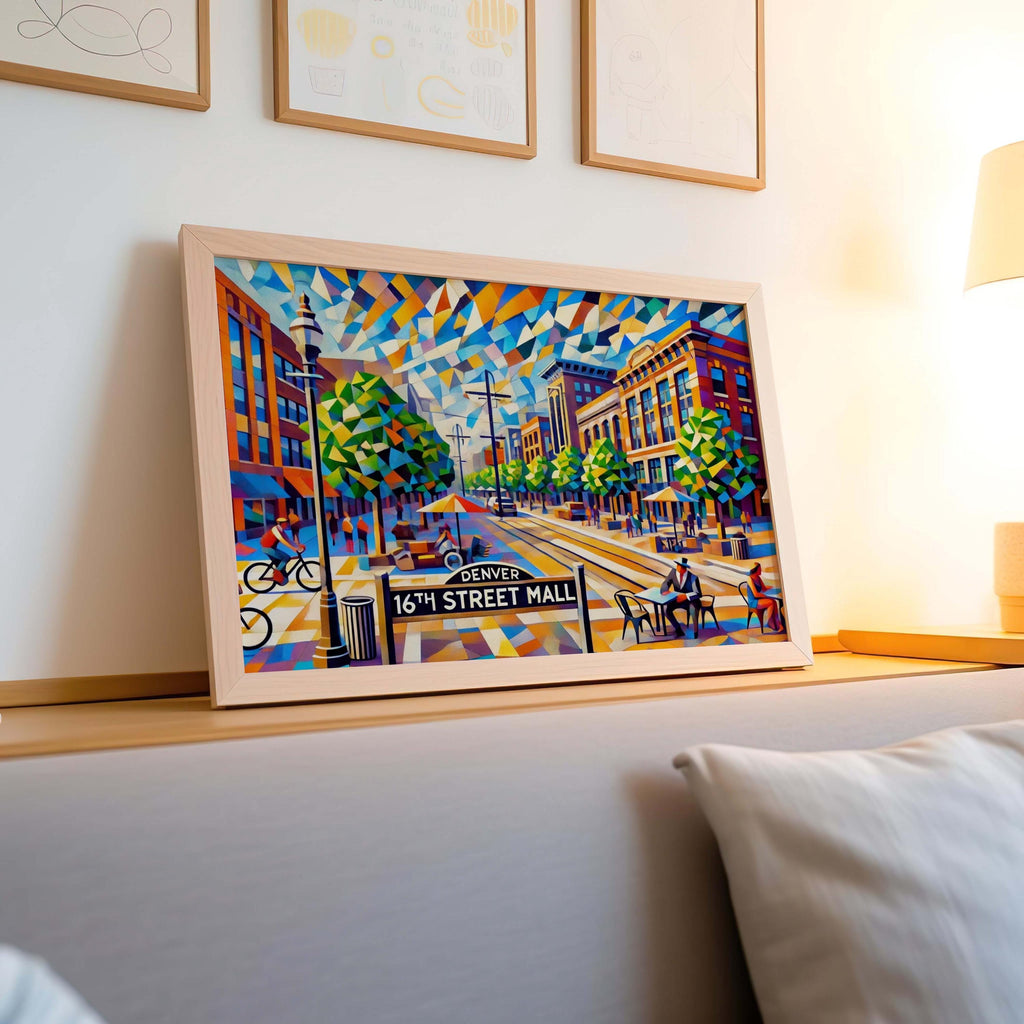 16th Street Mall Print - Denver, Colorado, USA