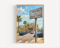 Print: Avenue de Carlo, Monaco Travel Poster