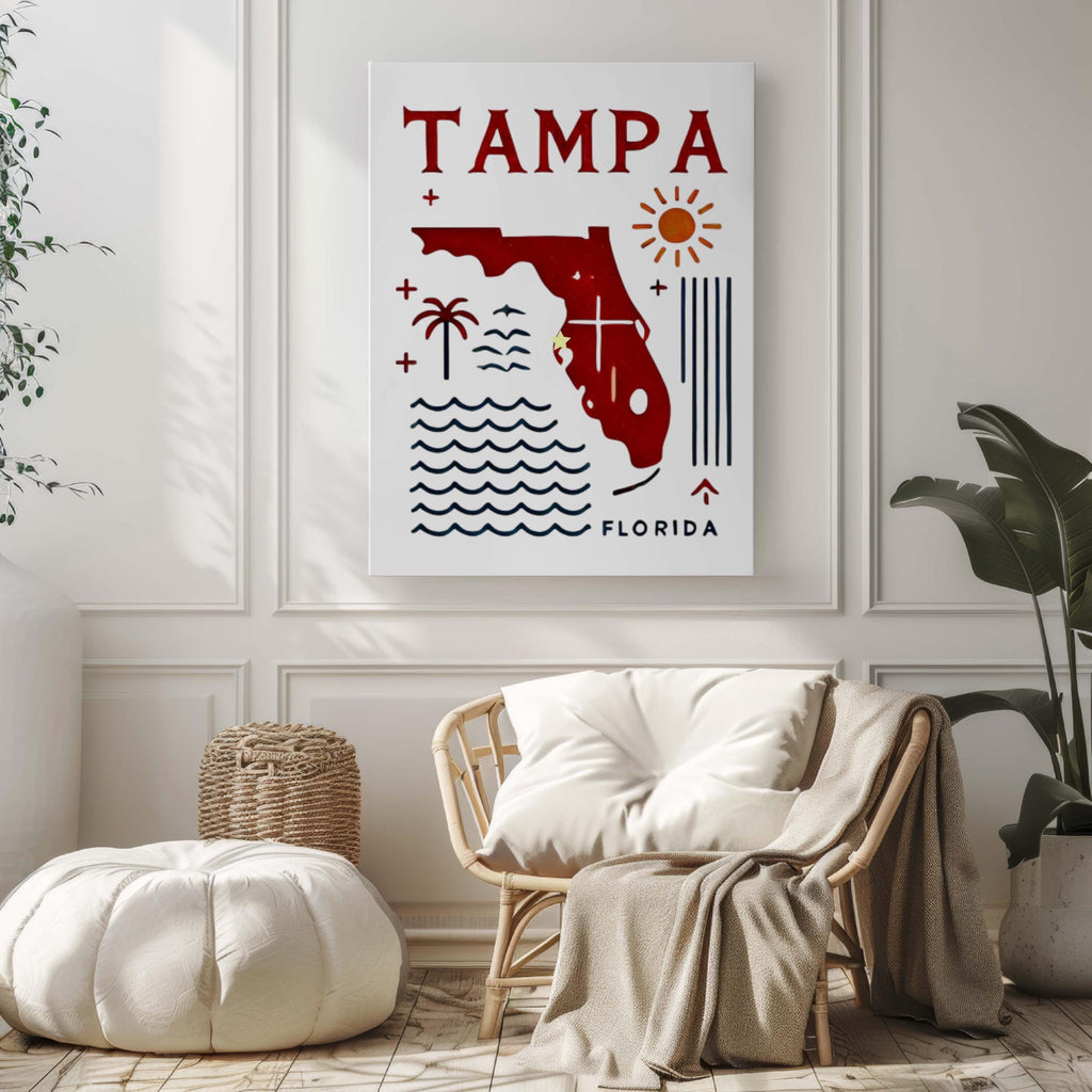 Tampa Wall Art Decor - Tampa, Florida, USA