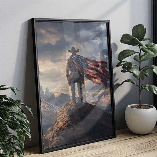 American Explorer | Abstract USA Wall Art | Patriotic Wall Art | USA Poster | United States | American Independence Artwork for Home Decor