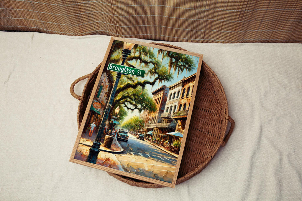 Broughton Street Print - Savannah, Georgia, USA