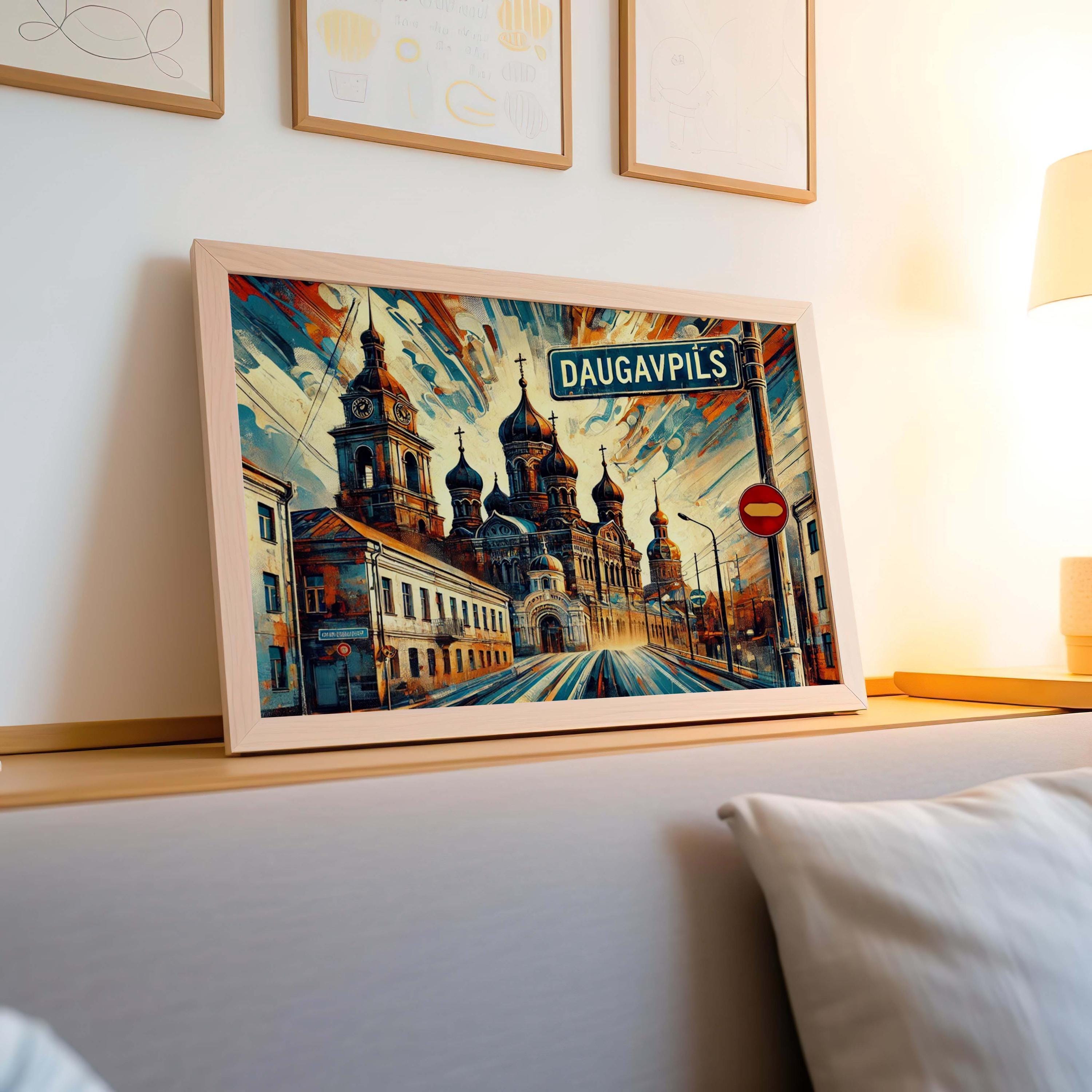 Daugavpils Wall Art Cityscape - Daugavpils, Latvia