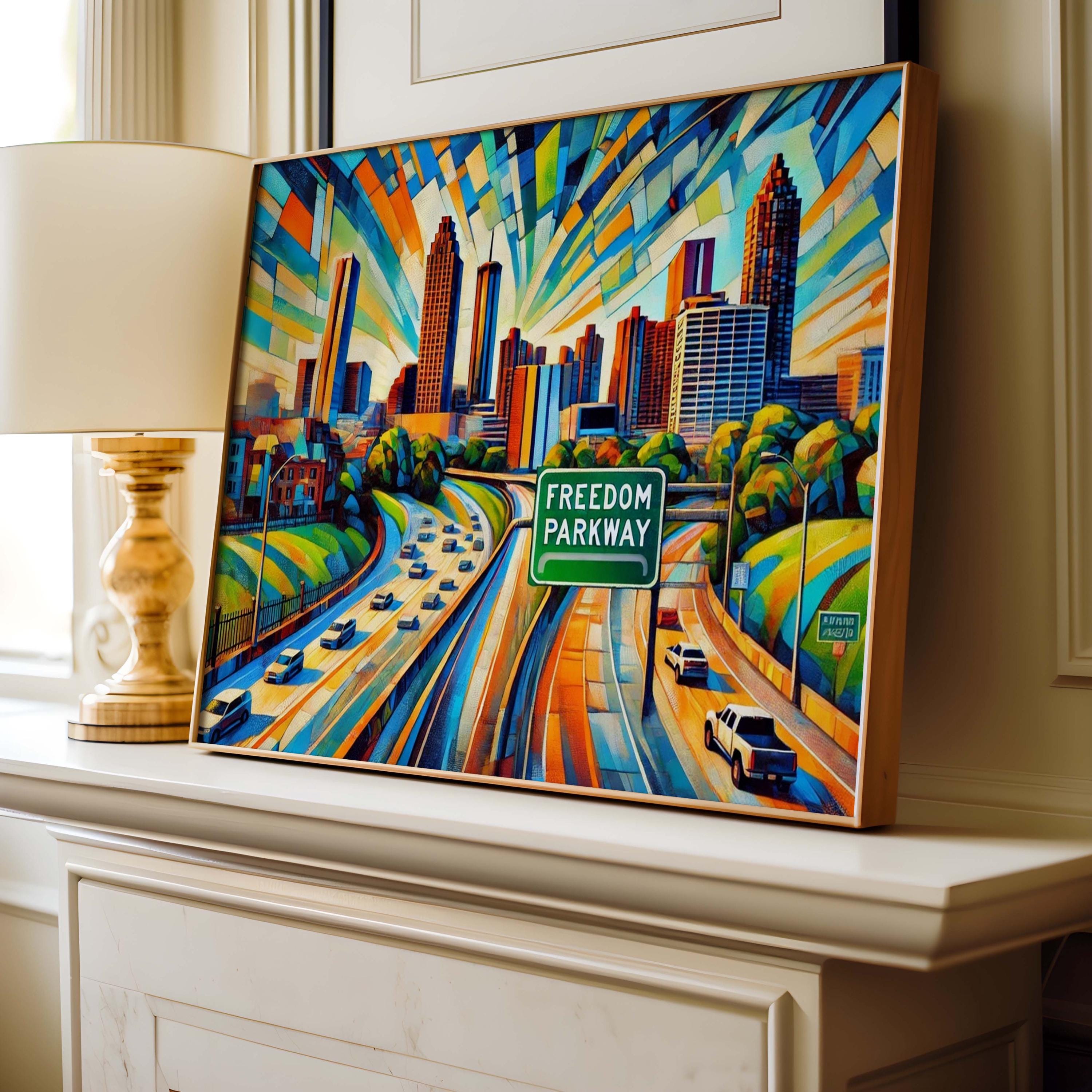 Freedom Parkway Wall Art Modern - Atlanta, Georgia, USA