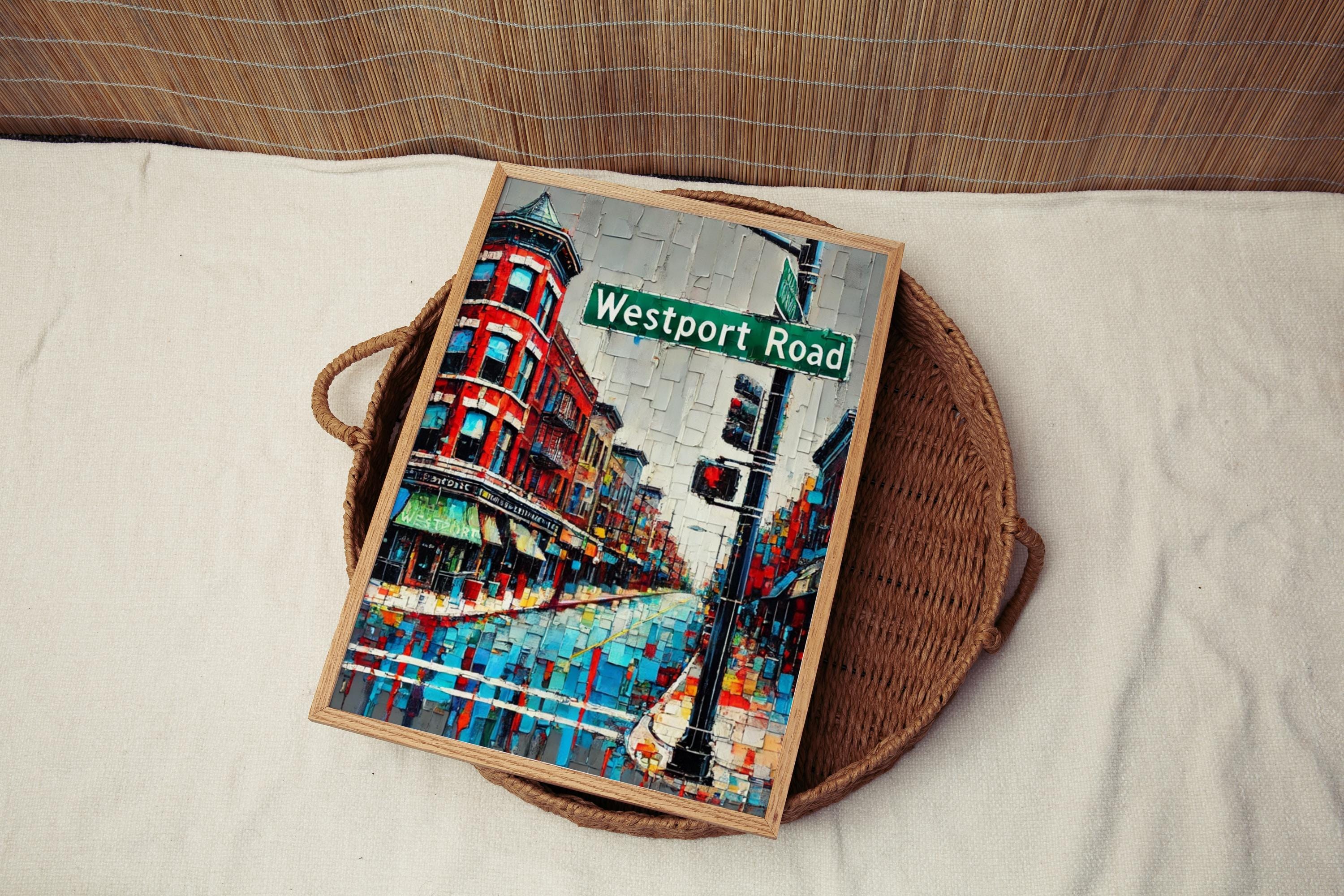 Westport Road Print - Kansas City, Missouri, USA