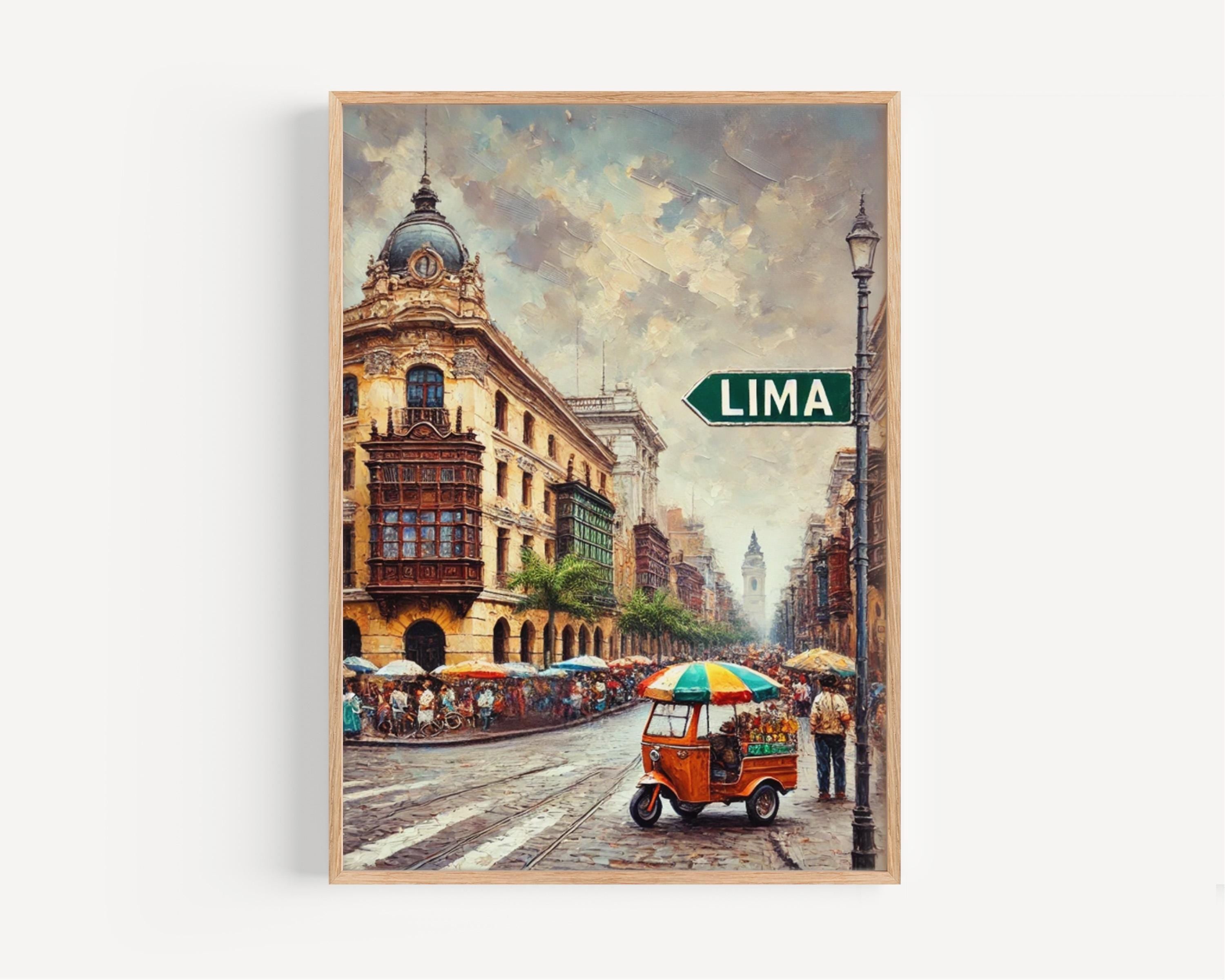 Lima Travel Poster - Lima, Peru