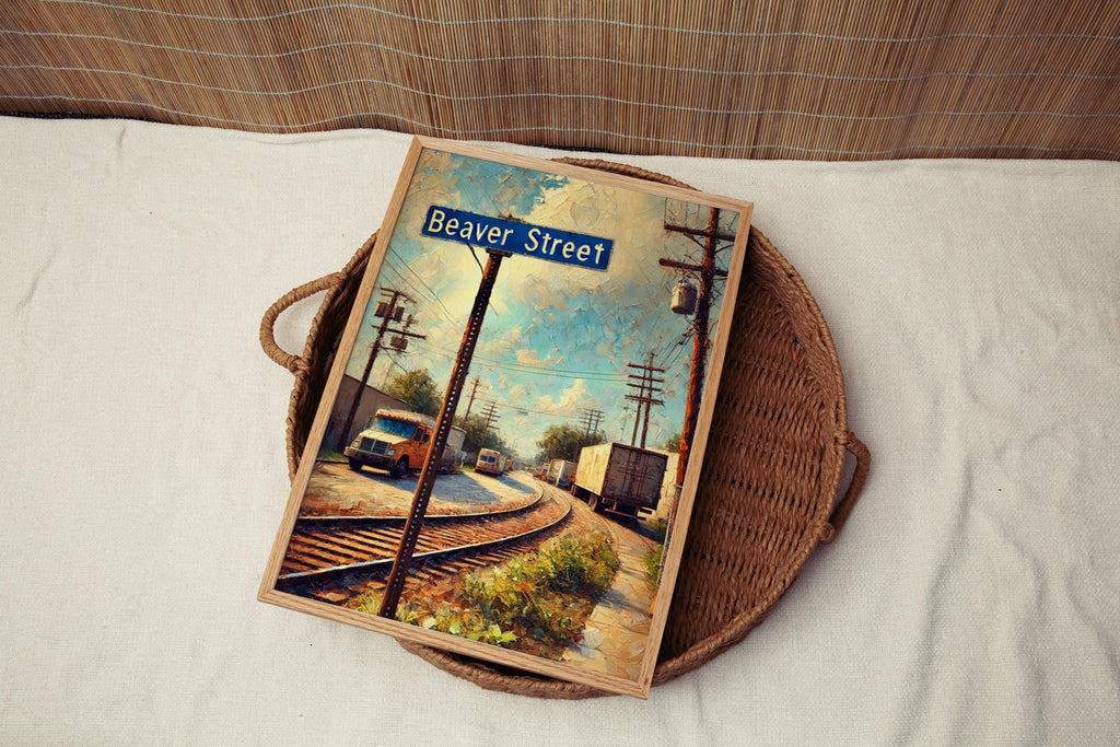 Beaver Street Print Cityscape - Jacksonville, Florida, USA