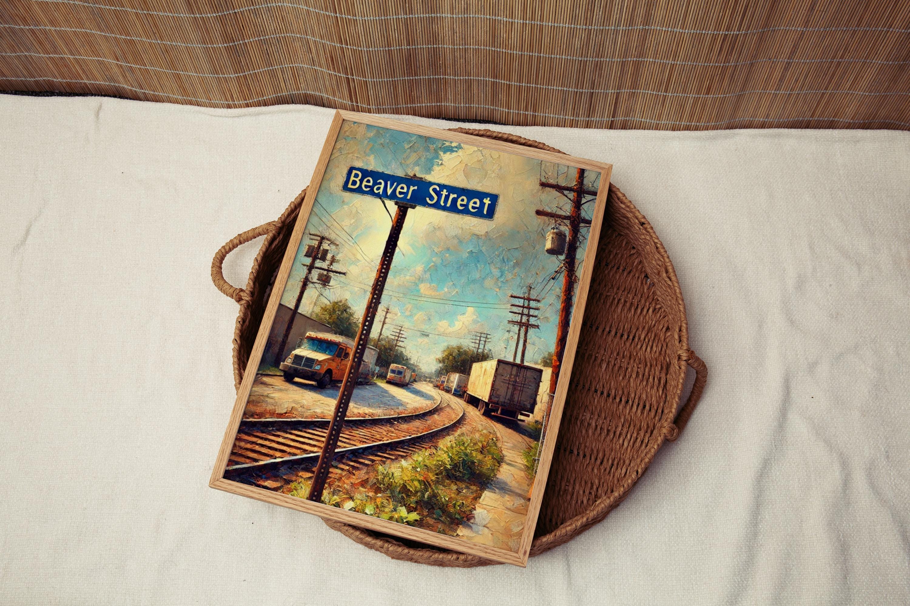 Beaver Street Print Cityscape - Jacksonville, Florida, USA