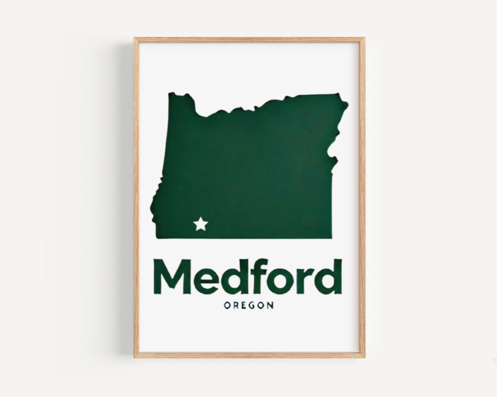 Medford Map Poster - Medford, Oregon, USA