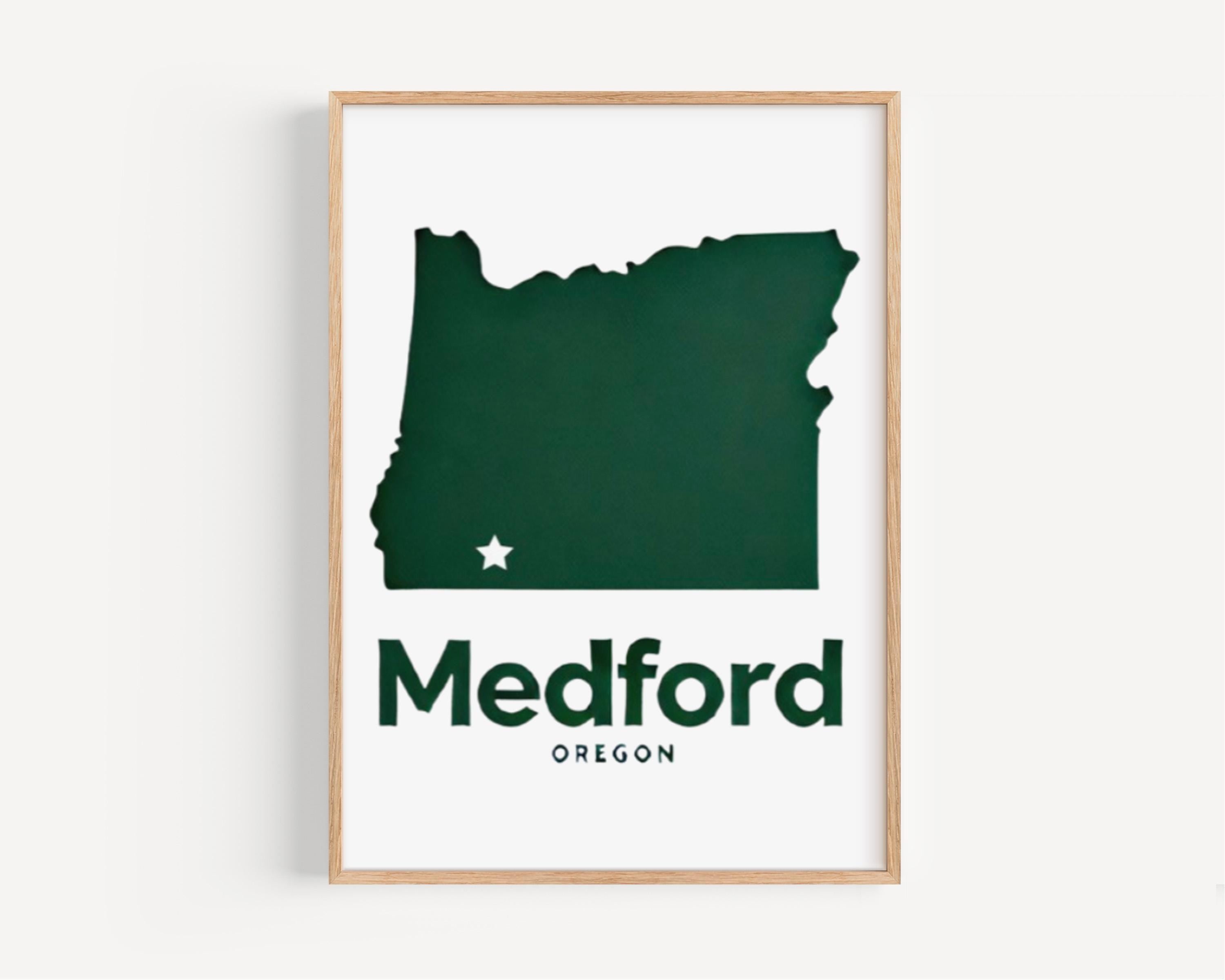 Medford Map Poster - Medford, Oregon, USA