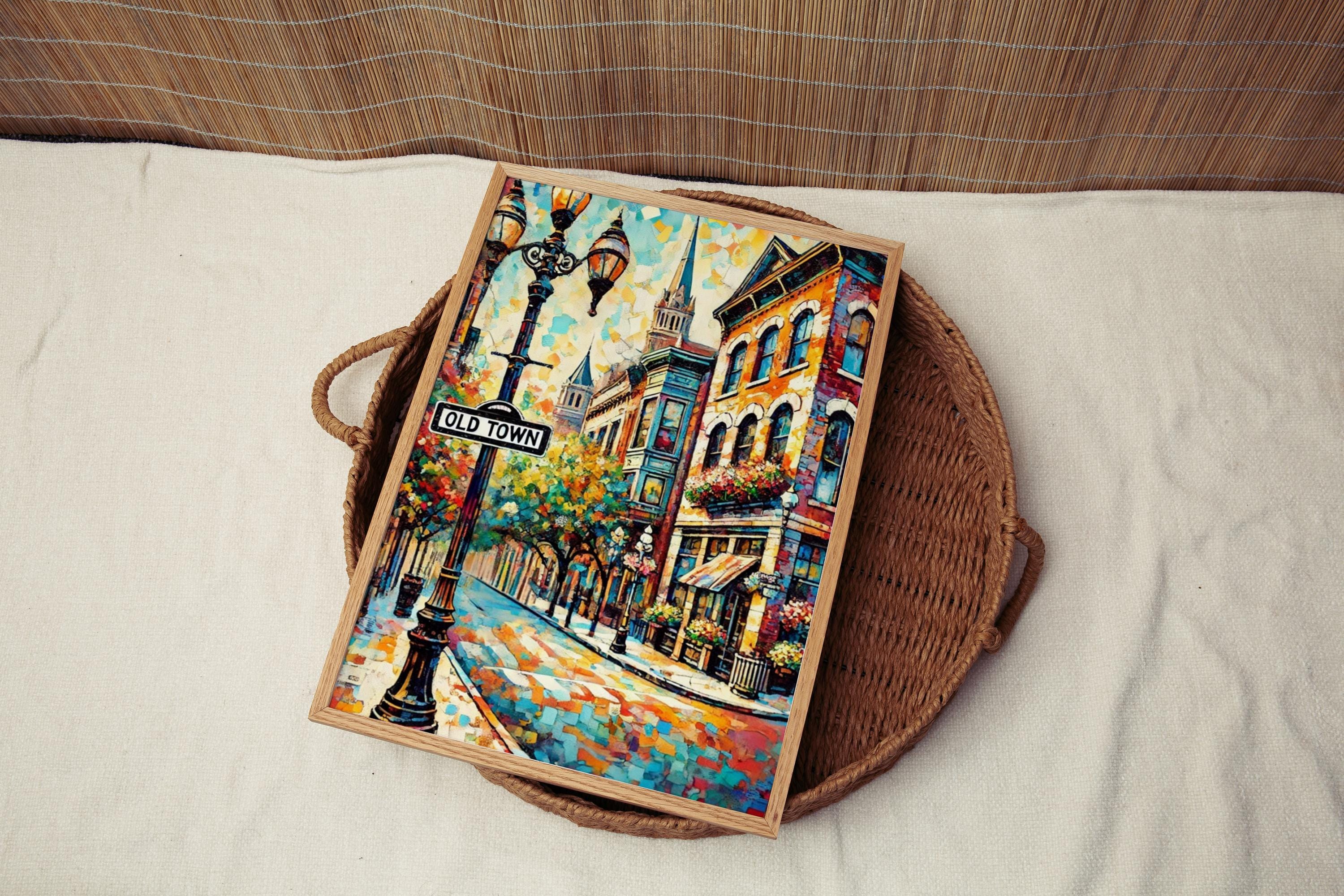 Old Town Print Vintage - Chicago, Illinois, USA