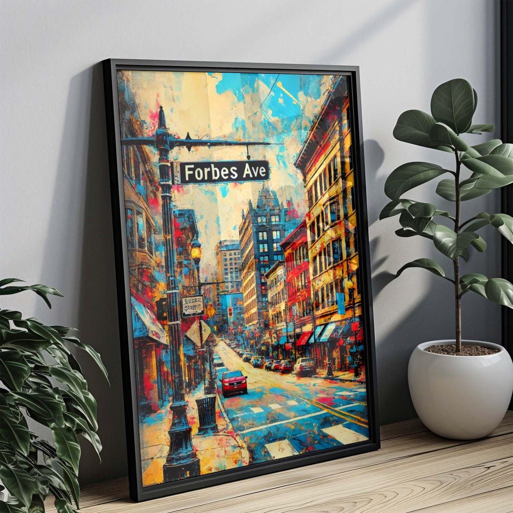 Forbes Ave Print Modern - Pittsburgh, Pennsylvania, USA