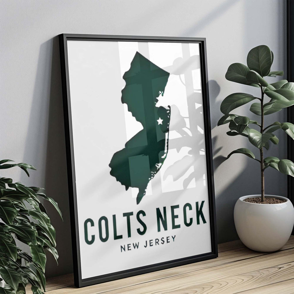 Colts Neck Map Print - Colts Neck, New Jersey, USA