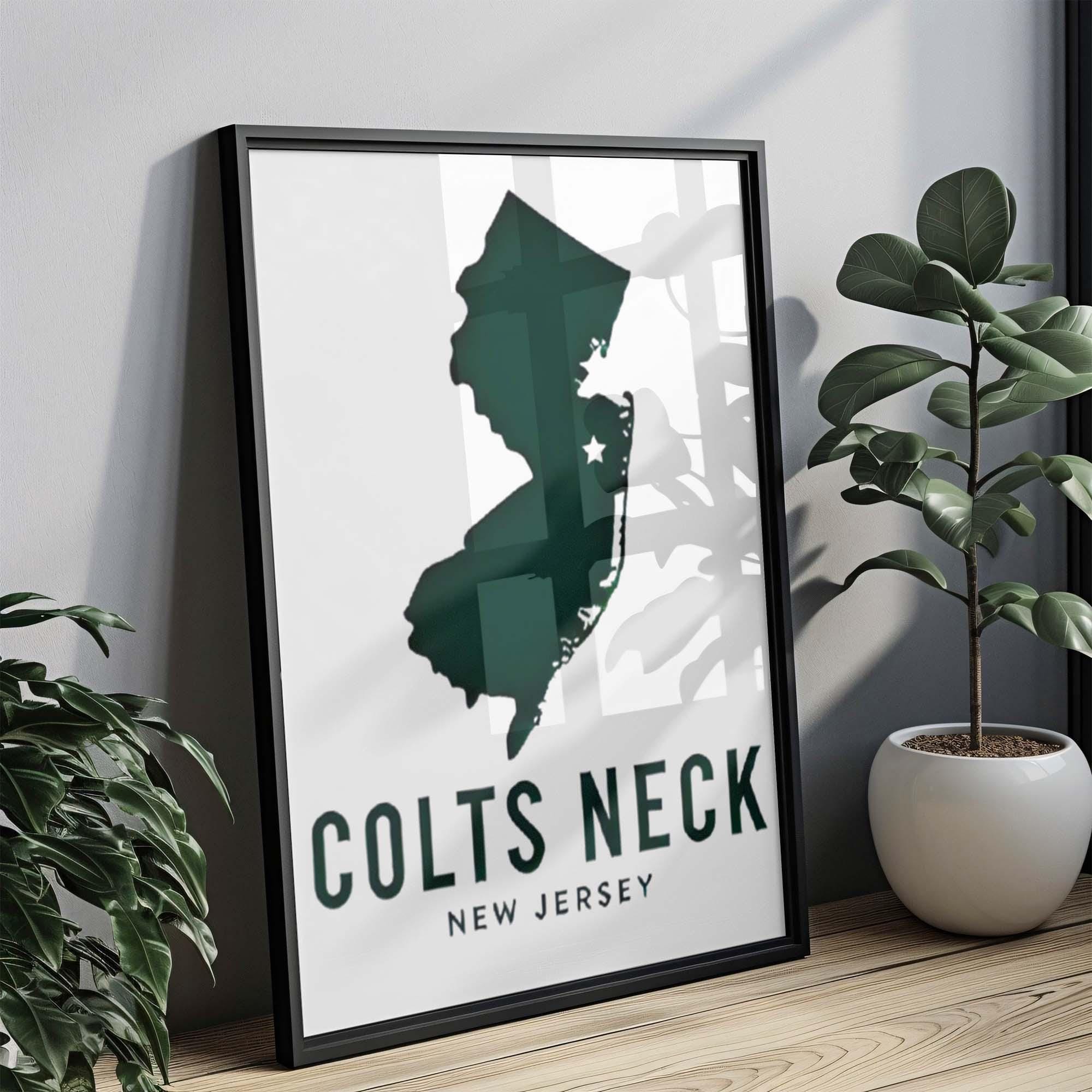 Colts Neck Map Print - Colts Neck, New Jersey, USA