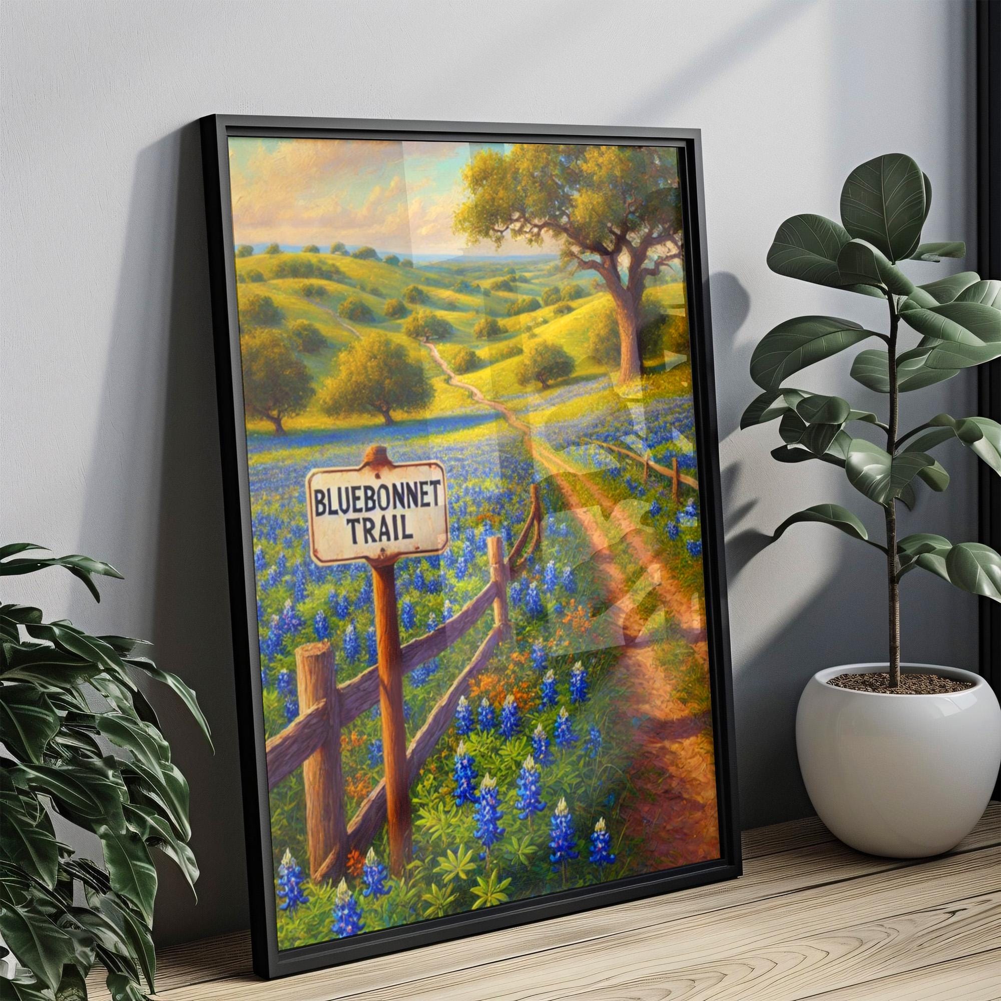 Bluebonnet Trail Poster - Texas, USA