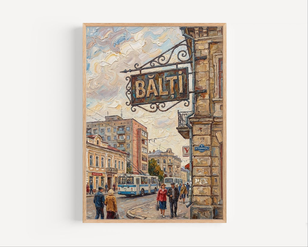 Balti Moldova Wall Art Print: Eastern European City Travel Poster