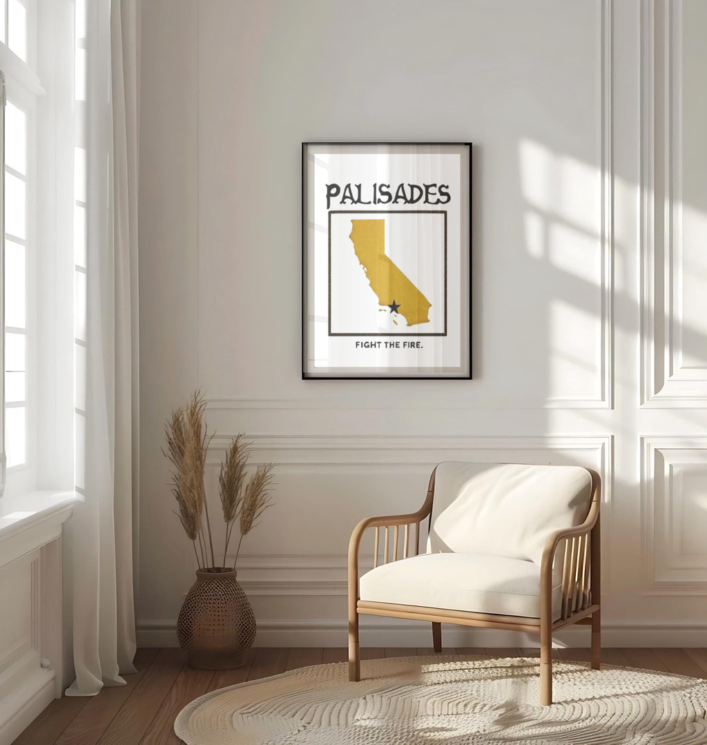 Palisades Fire Print - California, USA