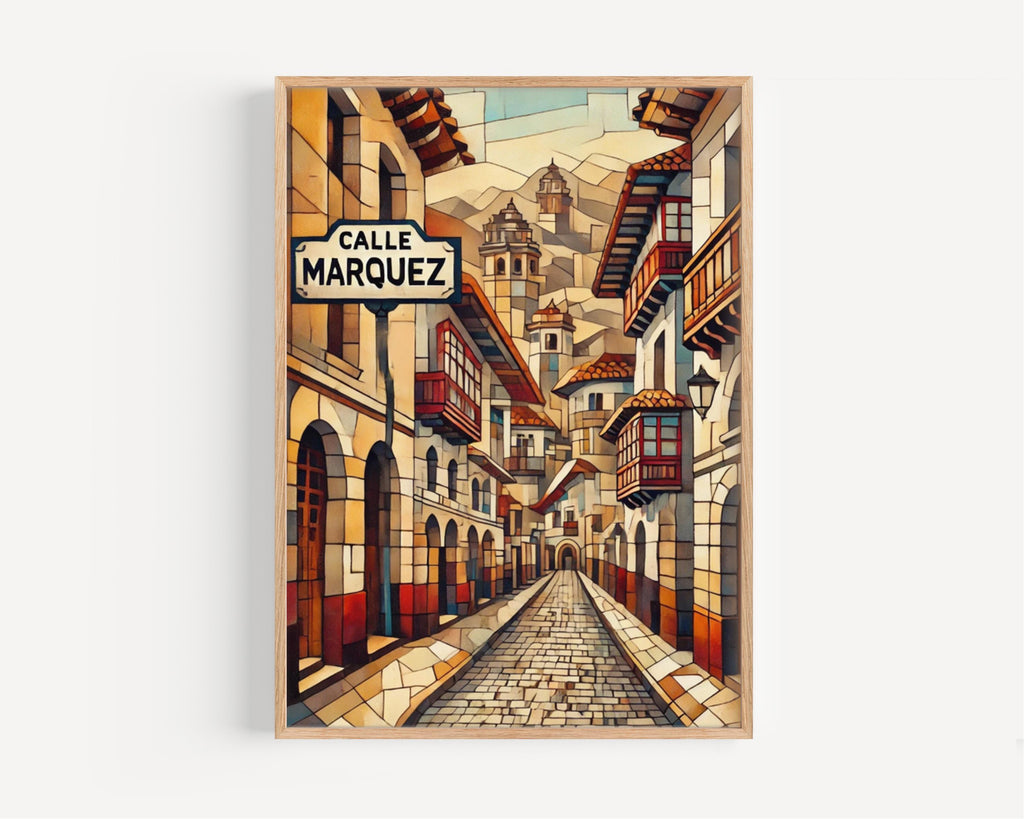 Calle Márquez Modern Print - Cusco, Peru