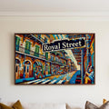 Royal Street Modern Print - New Orleans, Louisiana, USA