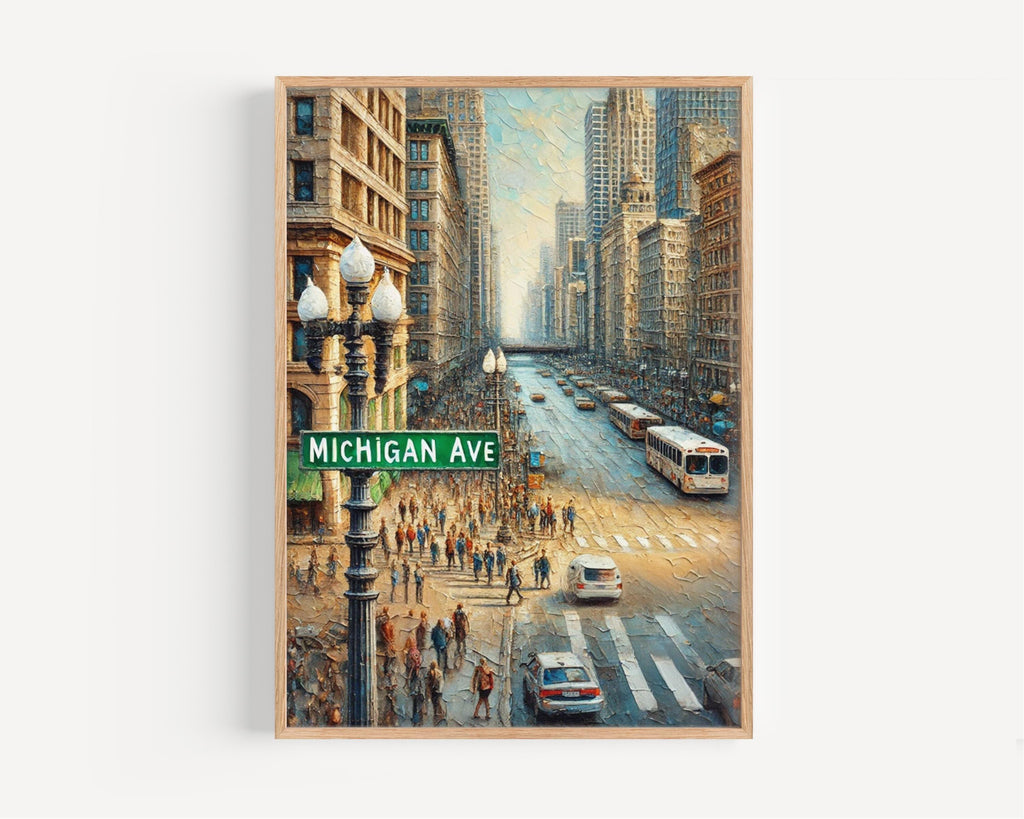 Michigan Avenue Print - Chicago, Illinois, USA